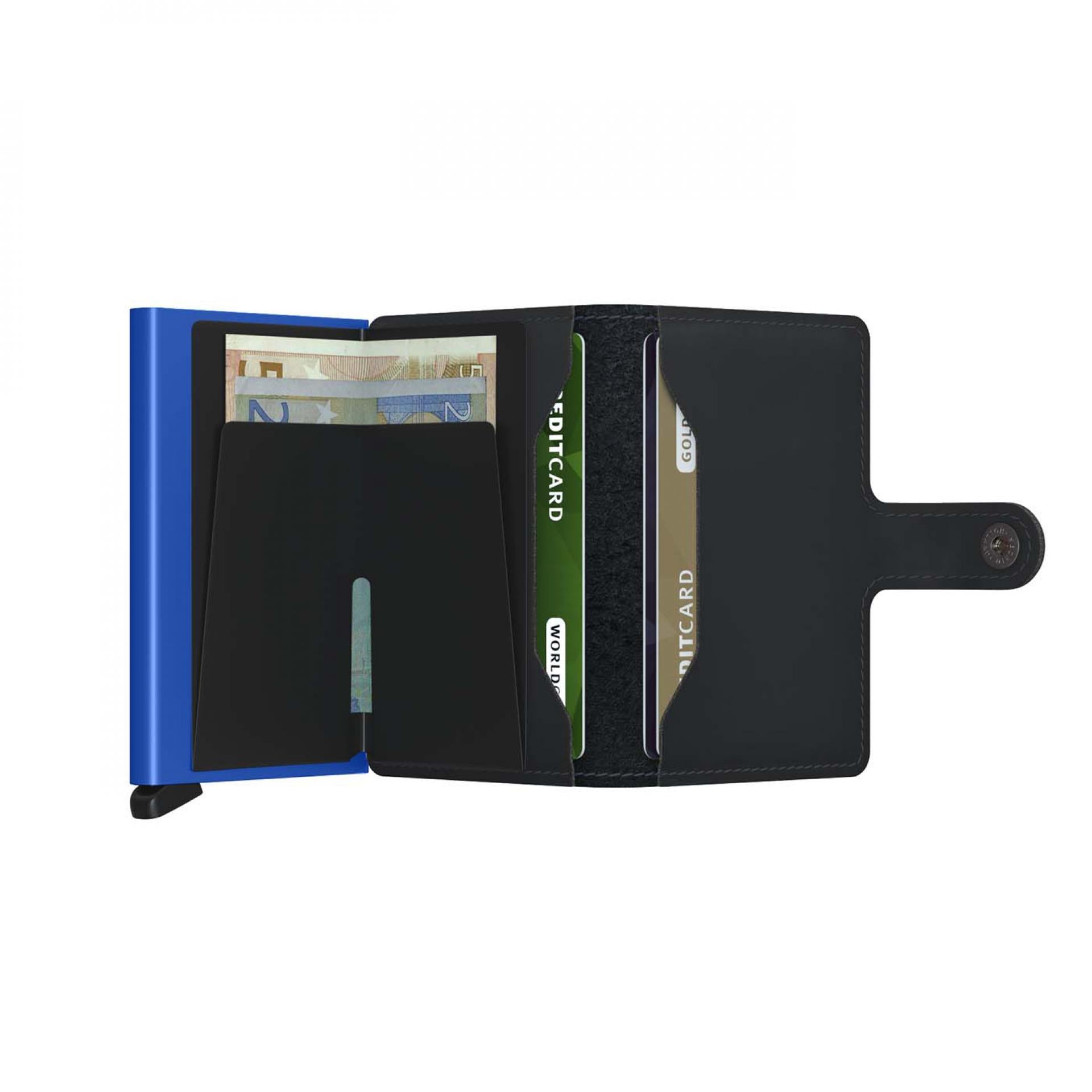 Secrid Miniwallet Matte Black & Blue