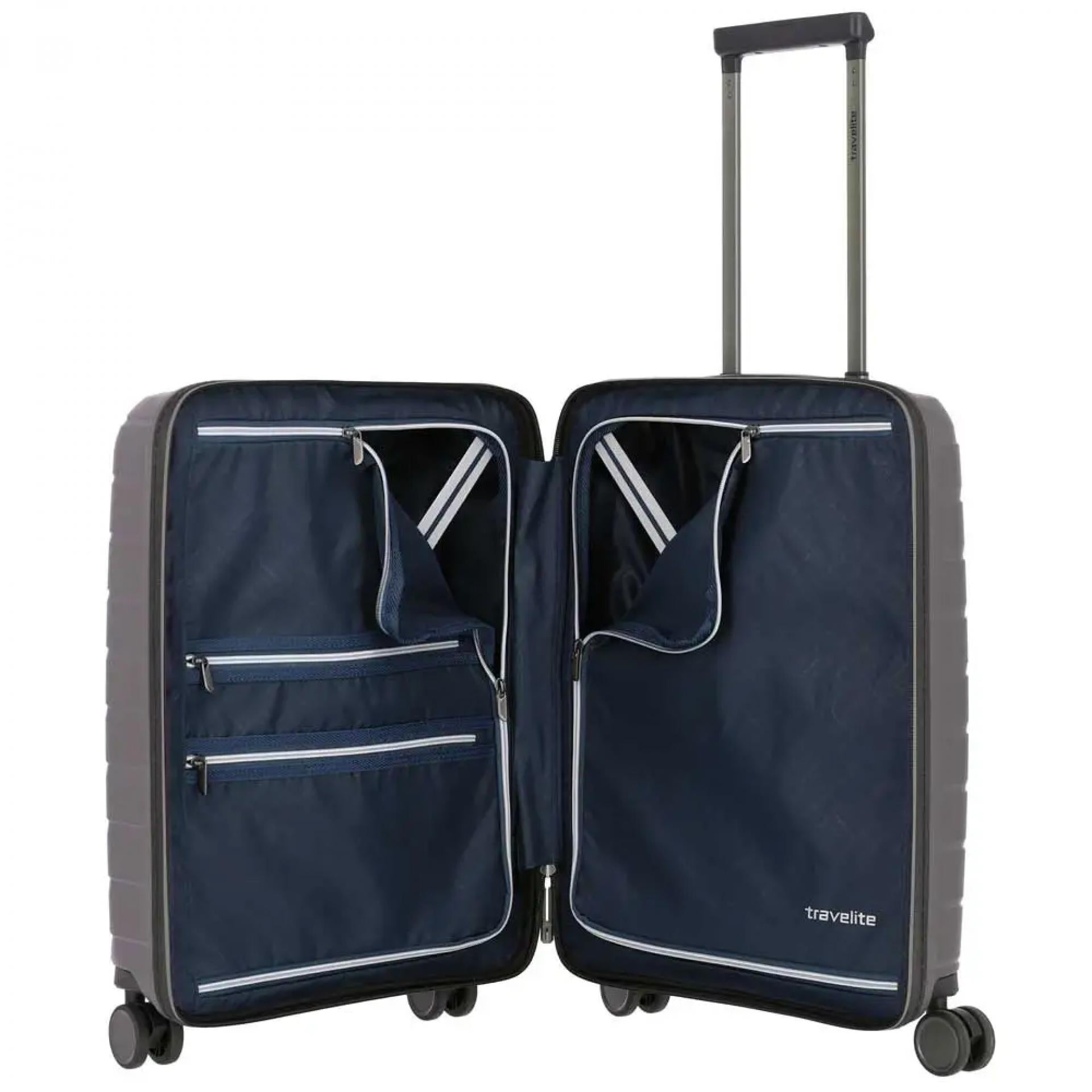 Travelite AIR BASE 4w Trolley S Vortasche Anthrazit