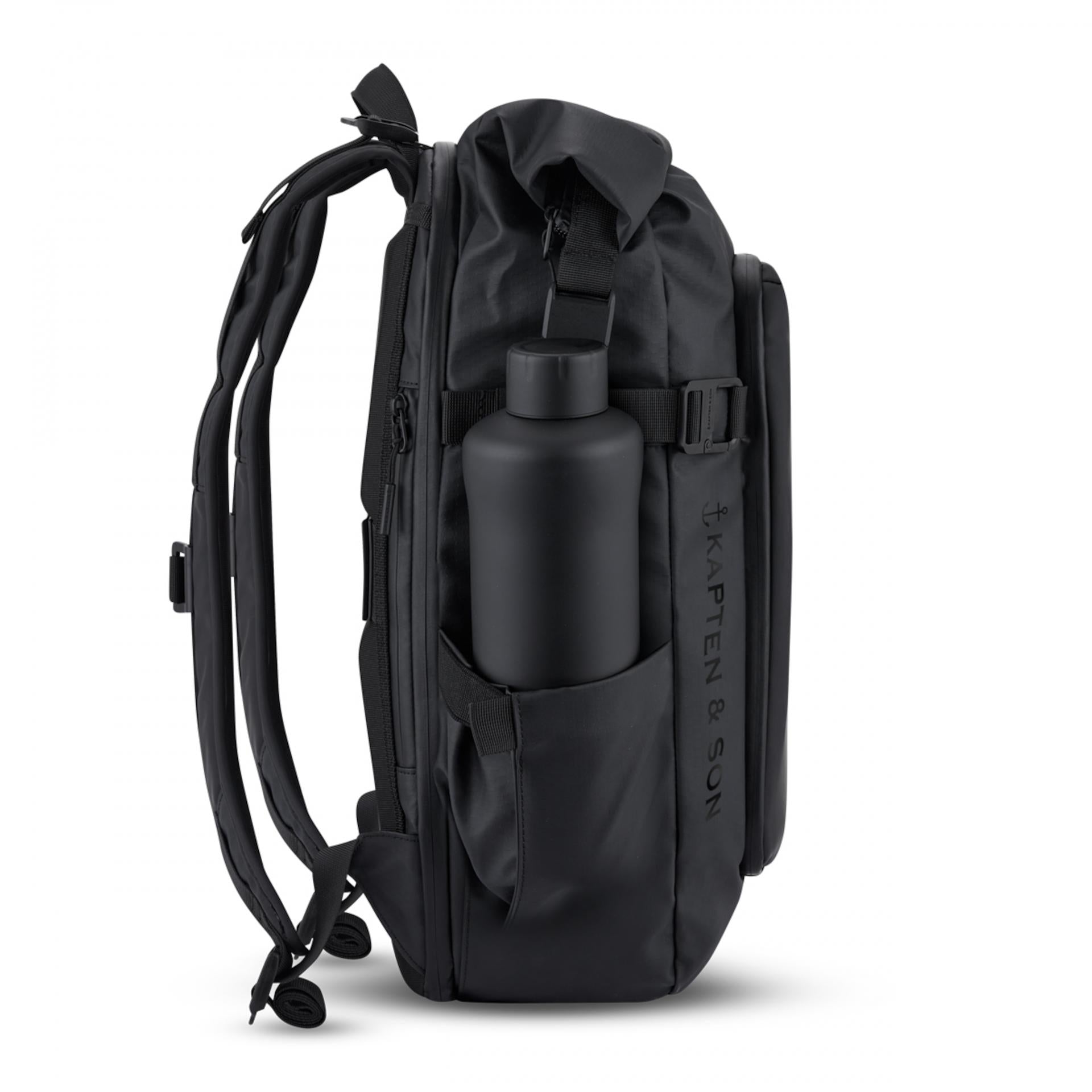 Kapten and Son Rucksack LISBON ALL BLACK