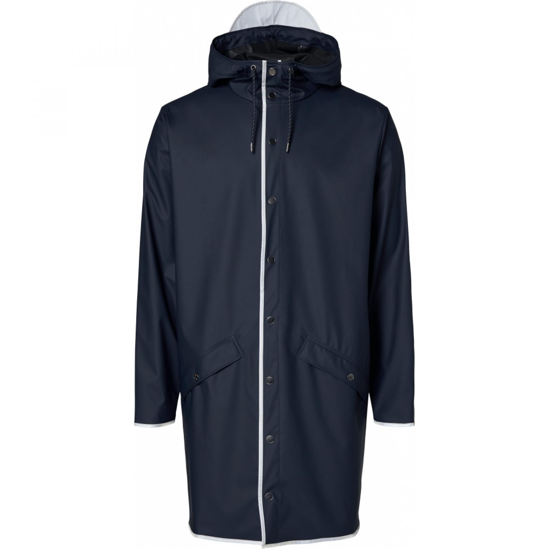 Rains Long Jacket Reflectice Navy Reflective XS