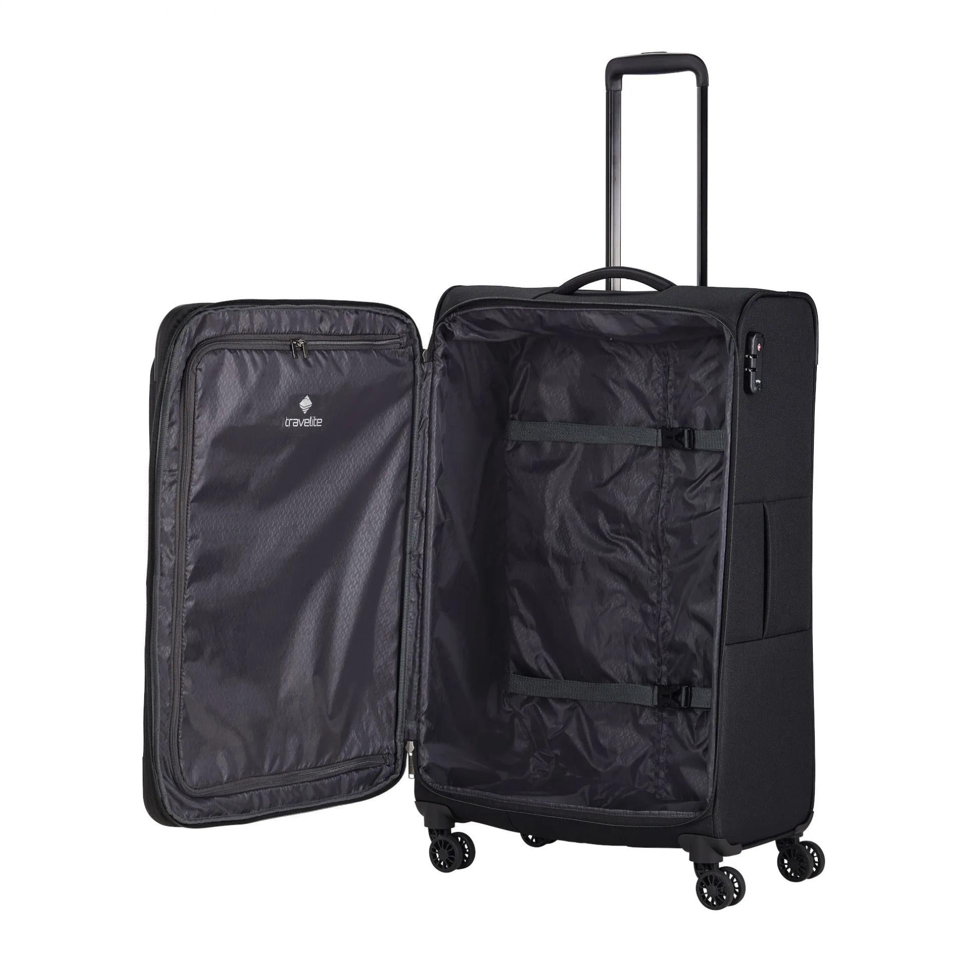 Travelite CHIOS 4w Trolley L Schwarz