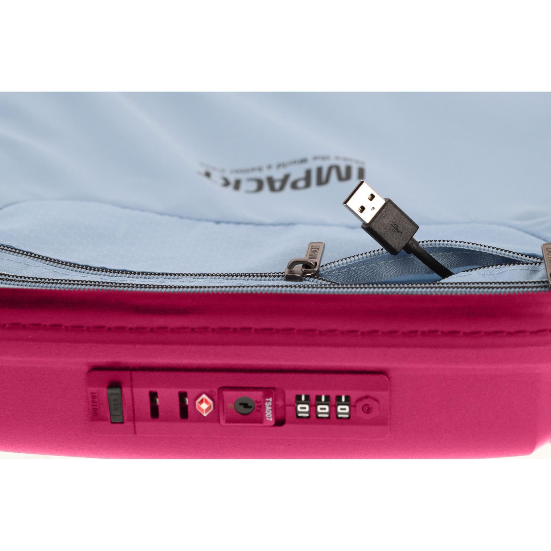 Impackt IP1 4-Rollen Trolley S 55 cm Design: Flora Pink