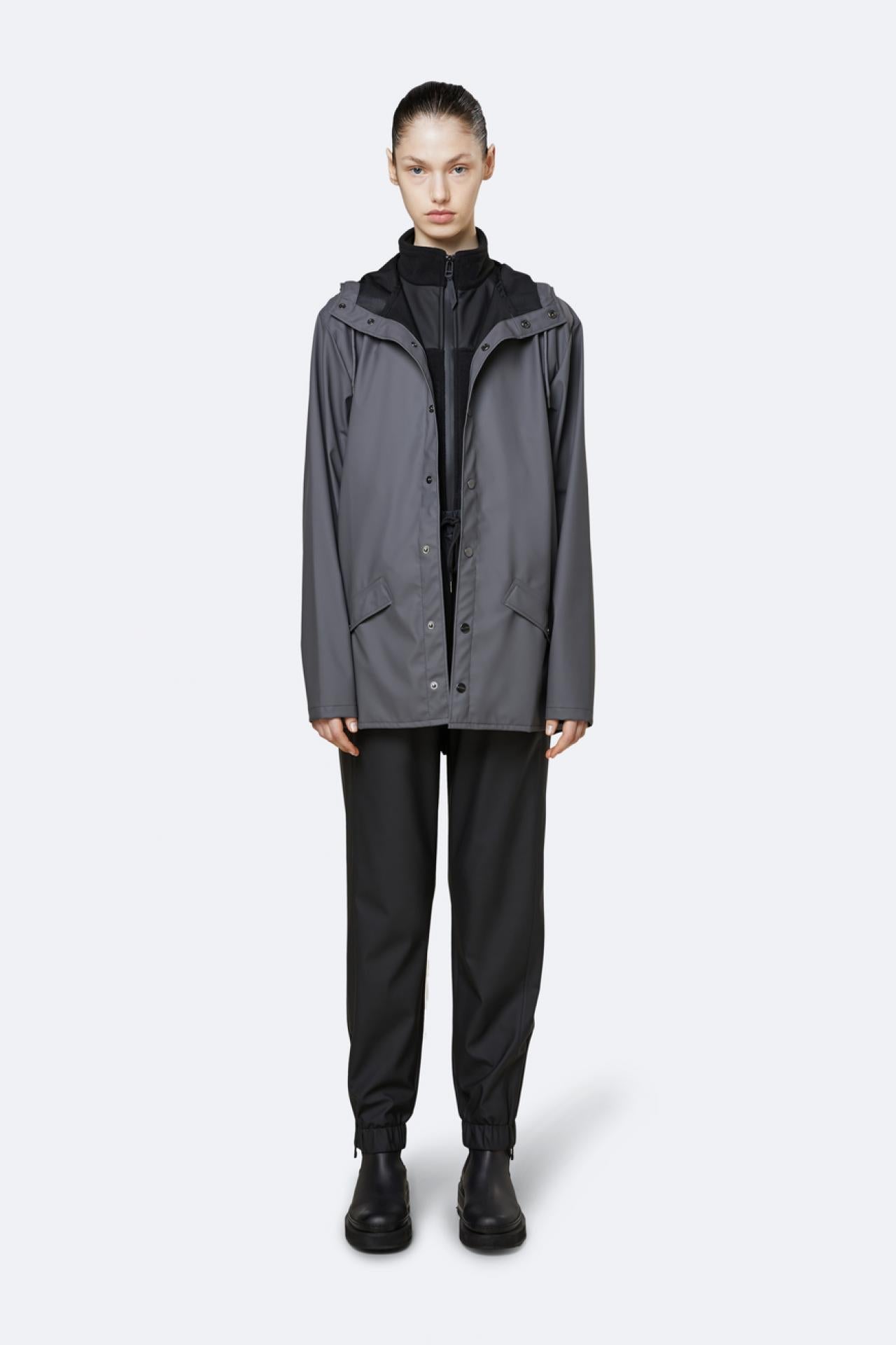 Rains Regenjacke Jacket 1201 Charcoal - Größe: XXS/XS