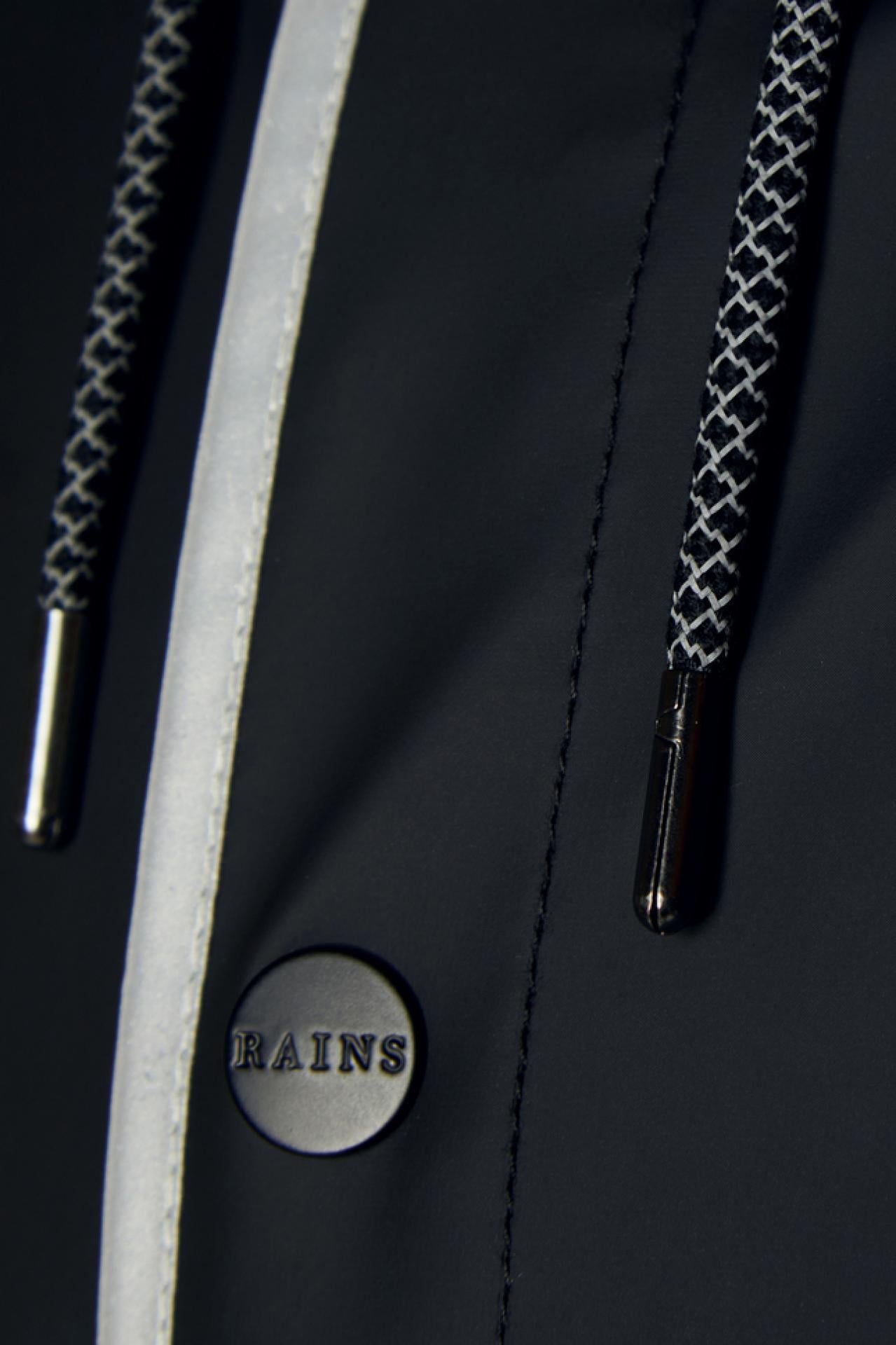 Rains Regenjacke Jacket 1201 XXS/XS Black Reflective