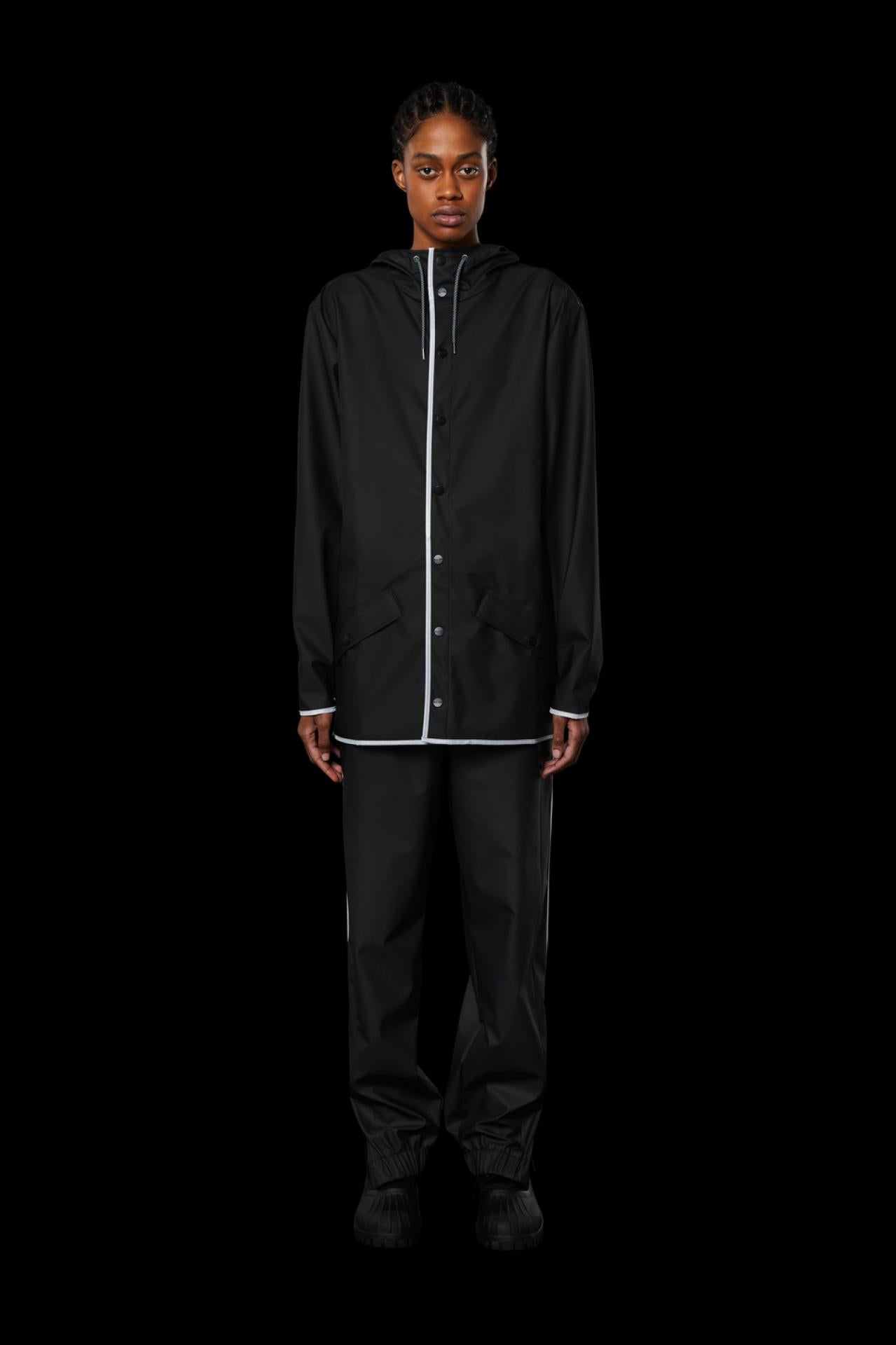 Rains Regenjacke Jacket 1201 XXS/XS Black Reflective