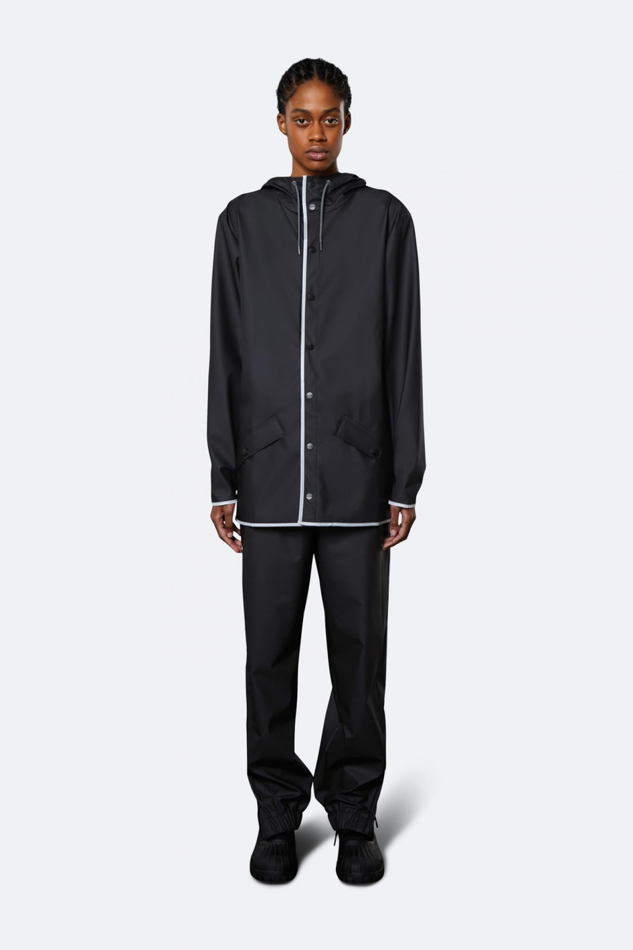 Rains Regenjacke Jacket 1201 XXS/XS Black Reflective