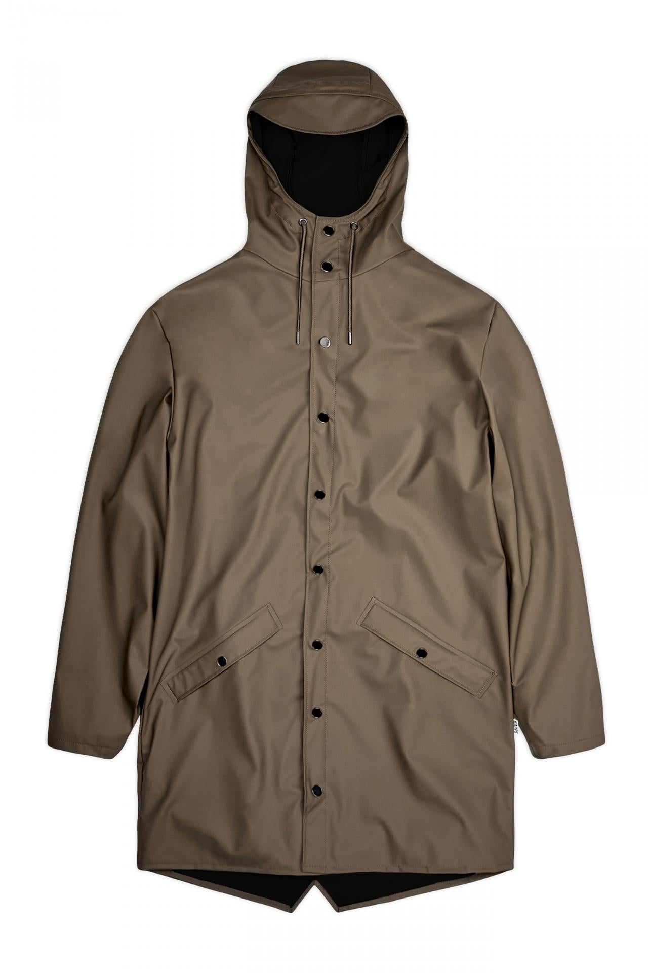 Rains Regenjacke Long Jacket Wood XS