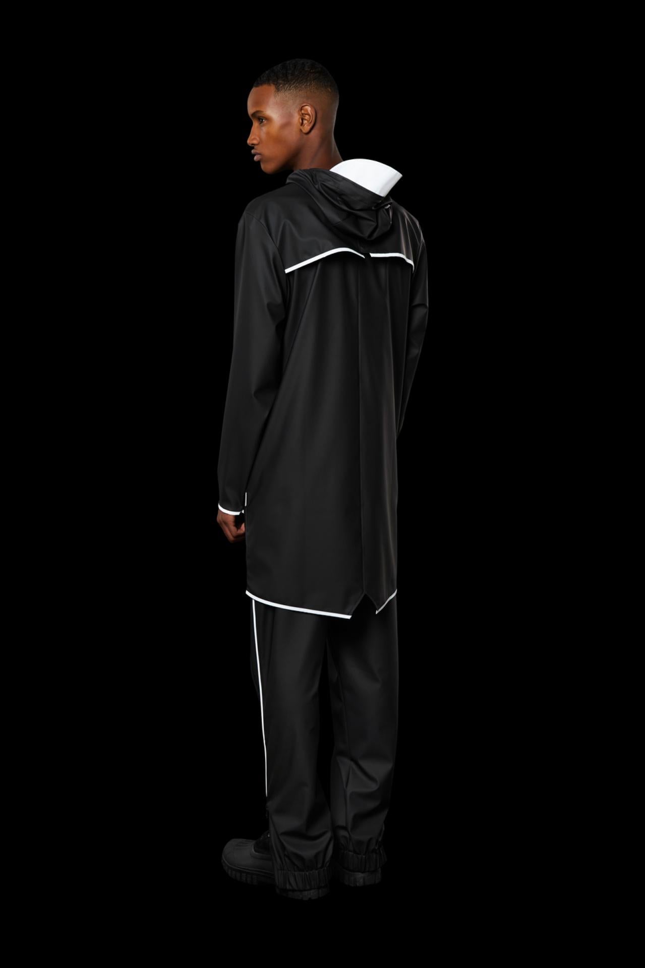 Rains Regenjacke Long Jacket 1202 XXS/XS Black Reflective