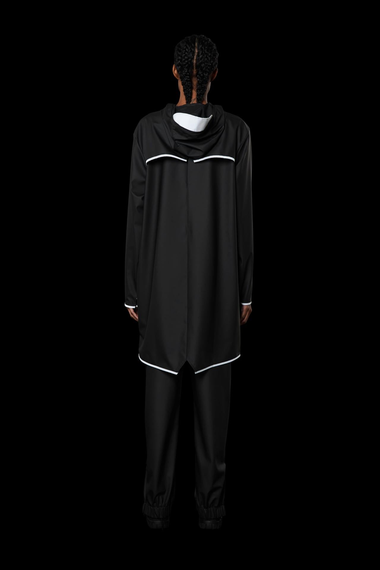 Rains Regenjacke Long Jacket 1202 XXS/XS Black Reflective