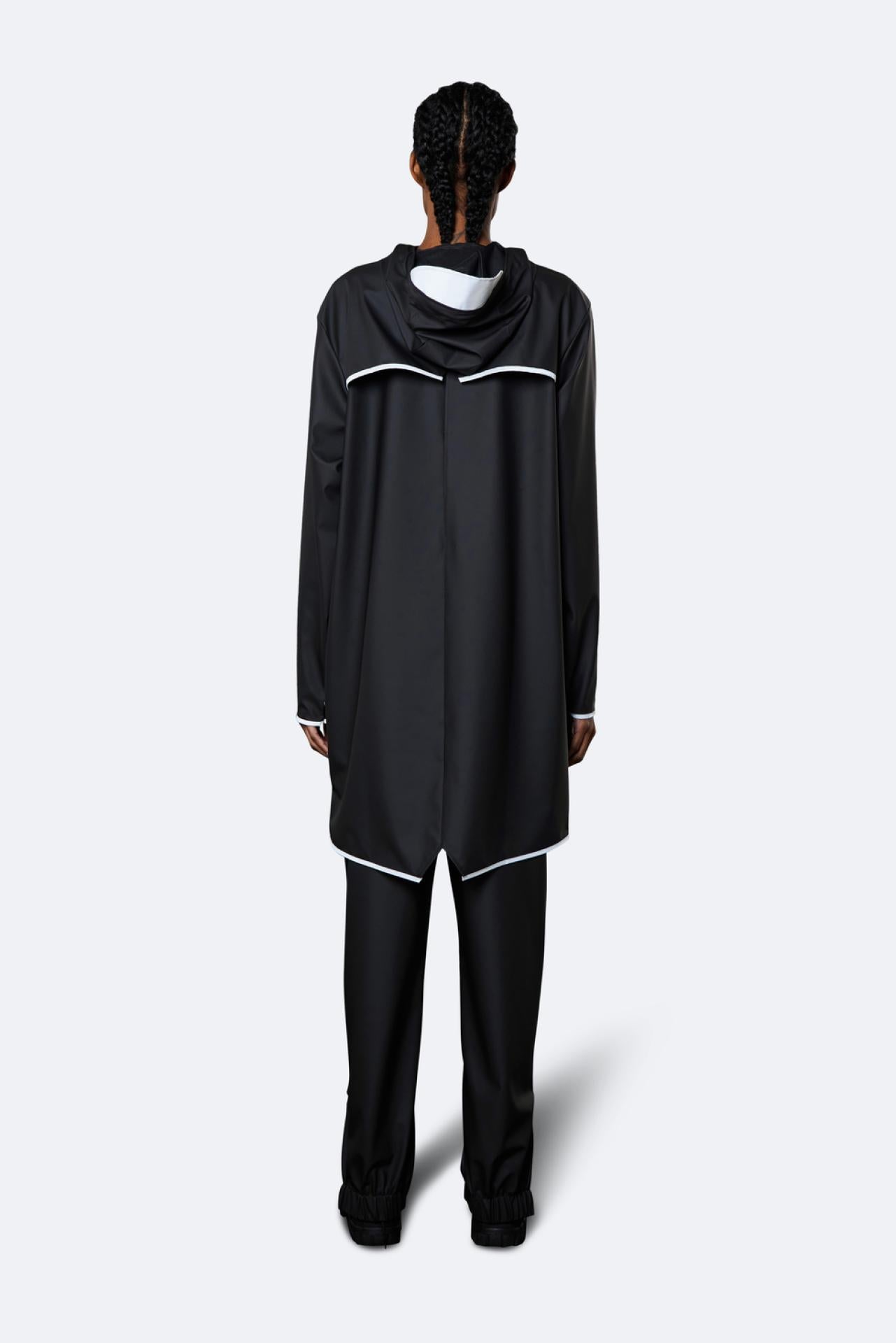 Rains Regenjacke Long Jacket 1202 XXS/XS Black Reflective