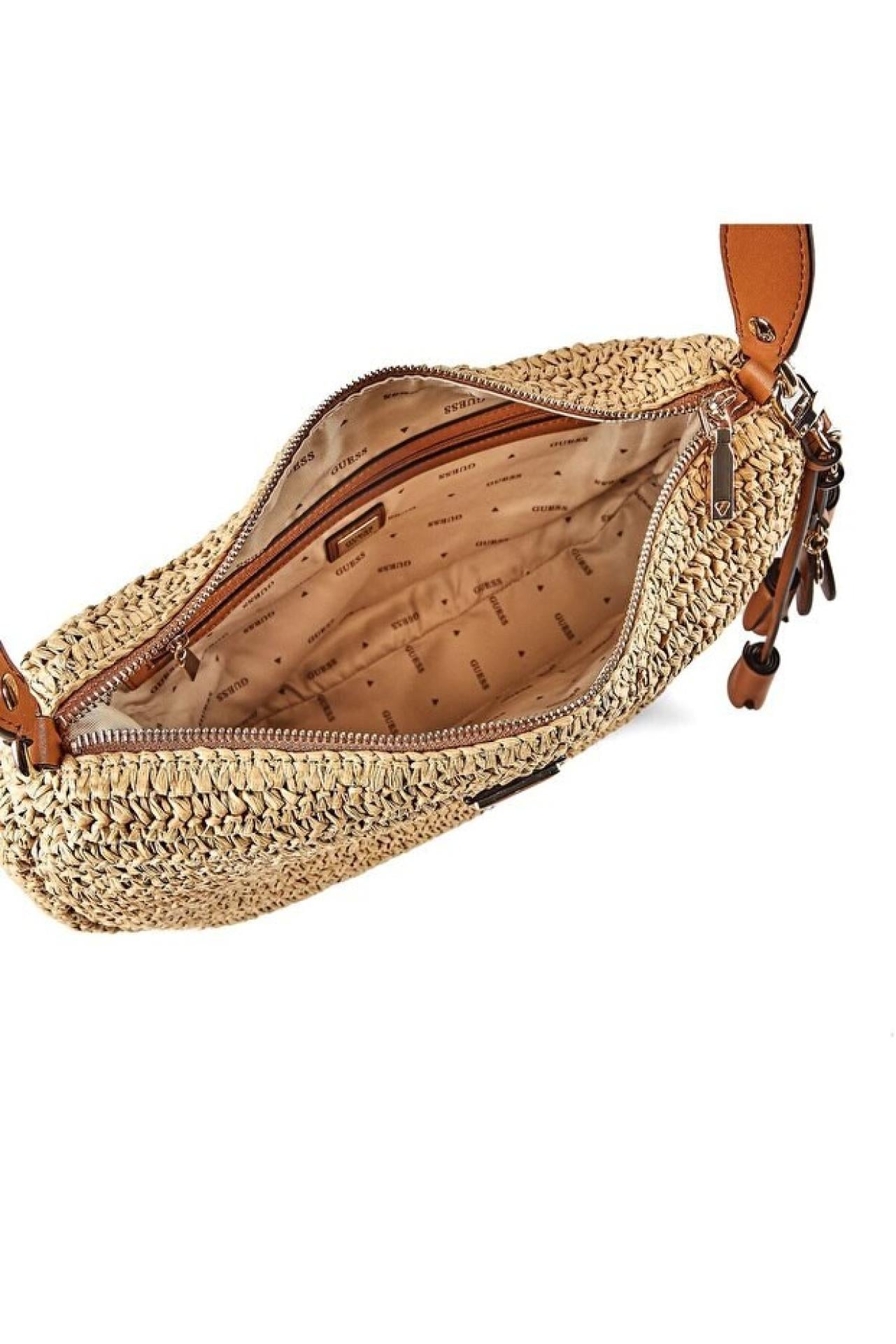 Guess OFELIA HOBO SHOULDER BAG Natural/ Cognac