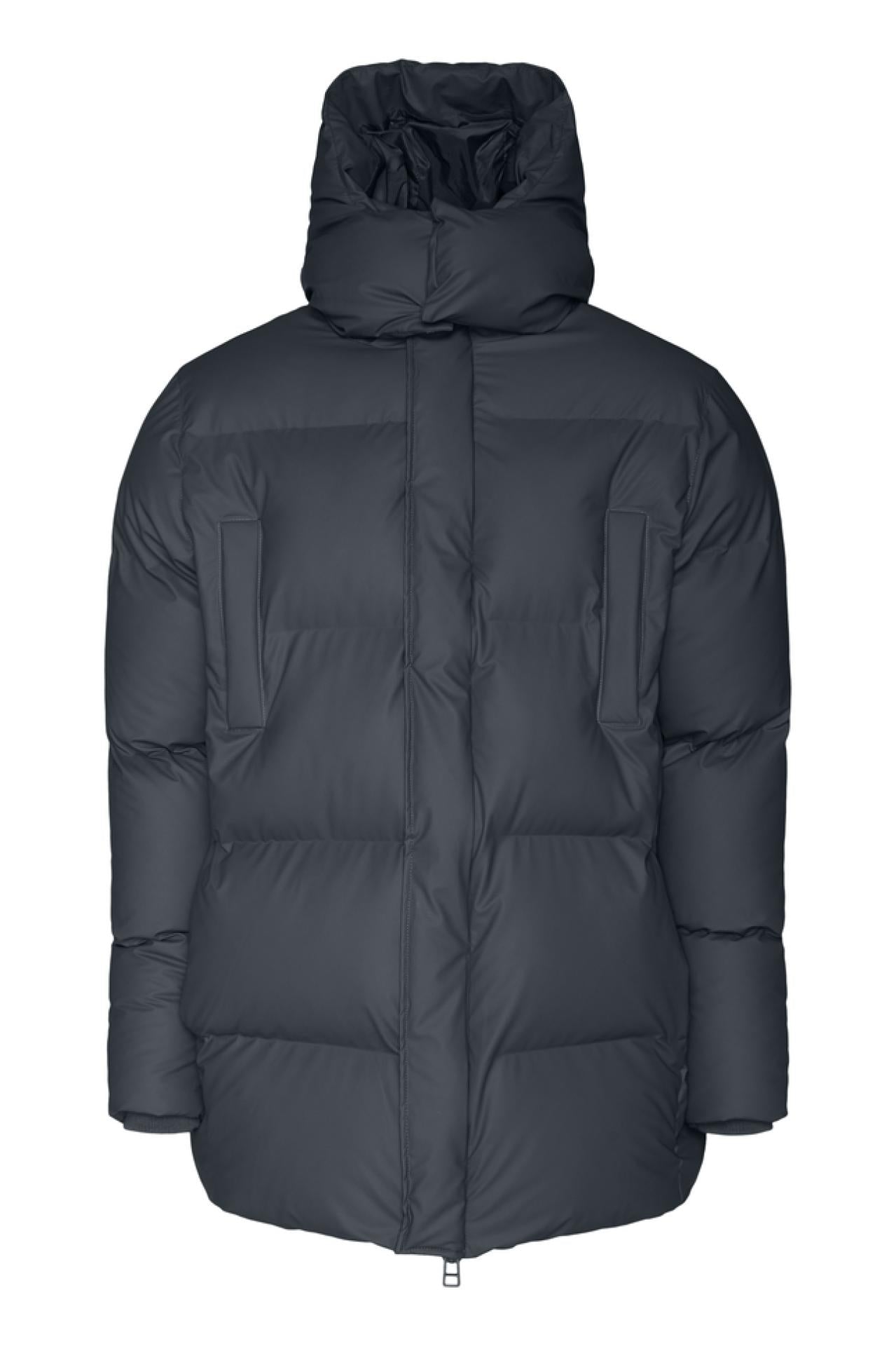 Rains Winterjacke Hooded Puffer Coat M/L Slate