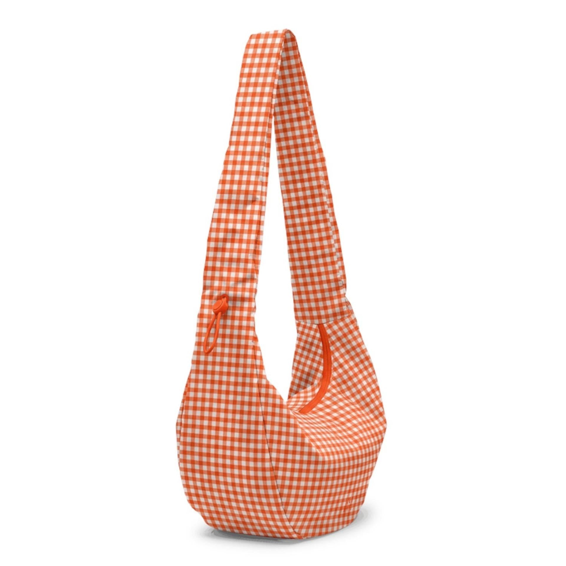 Got Bag Moon Bag Ruffle vichy hot coral