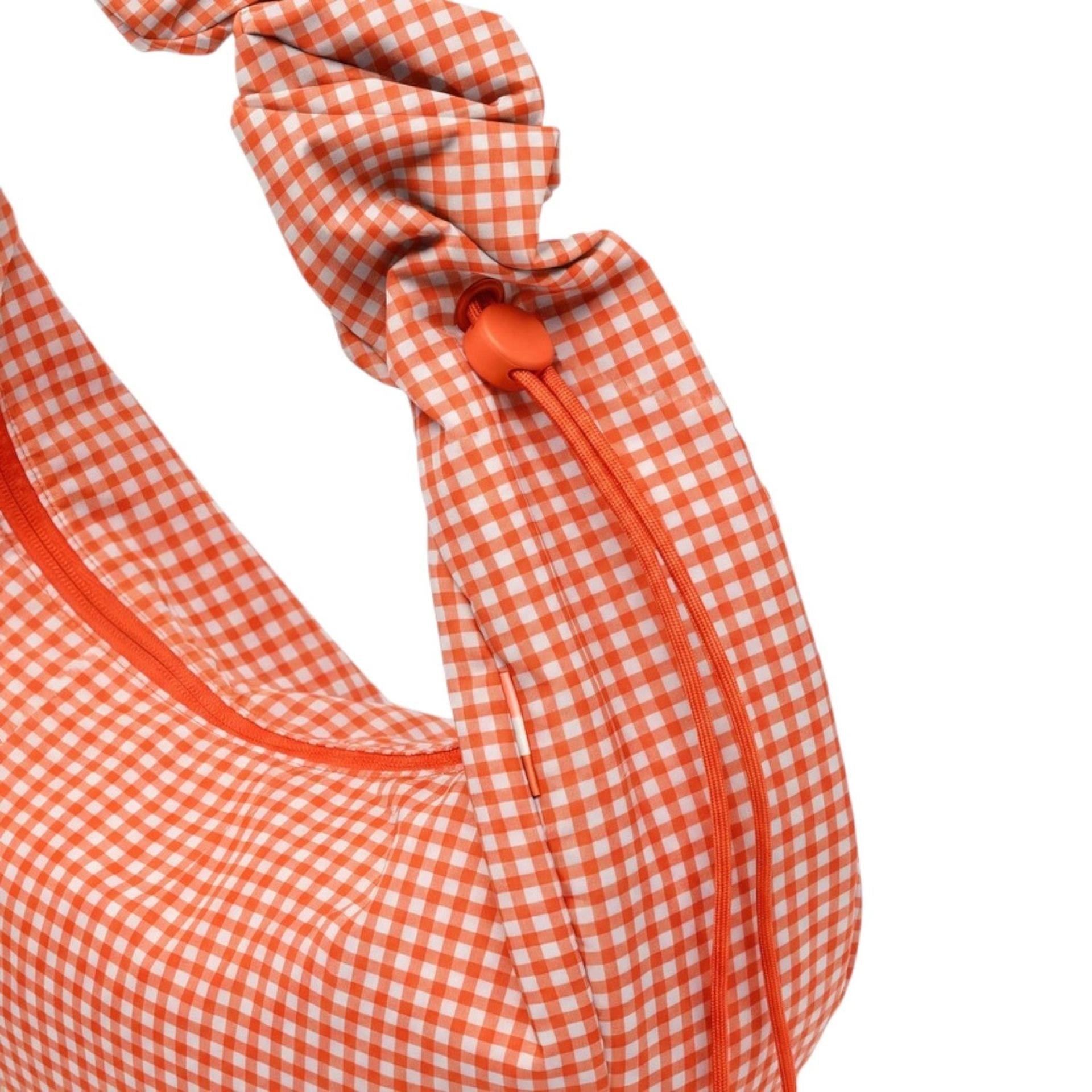 Got Bag Moon Bag Ruffle vichy hot coral