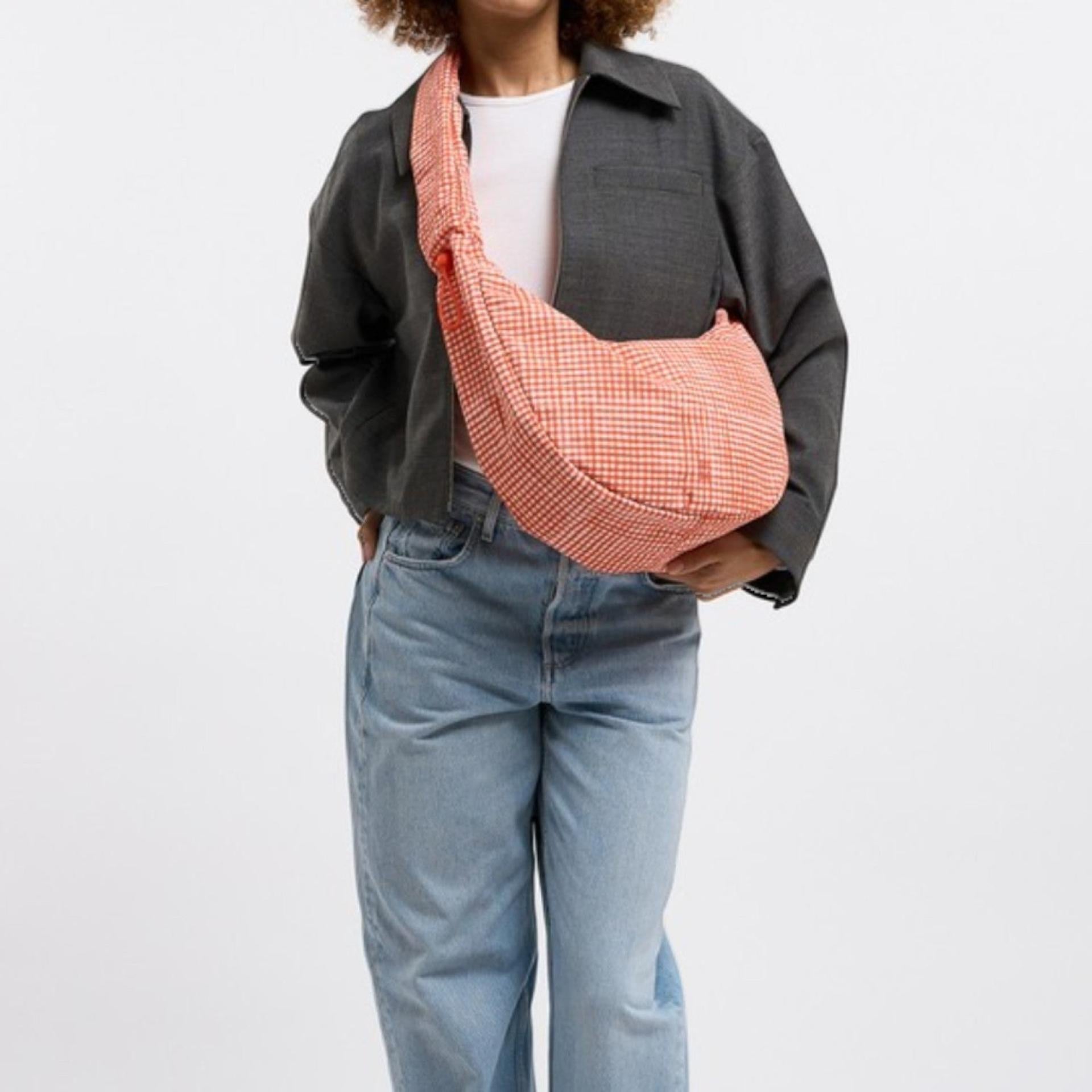 Got Bag Moon Bag Ruffle vichy hot coral