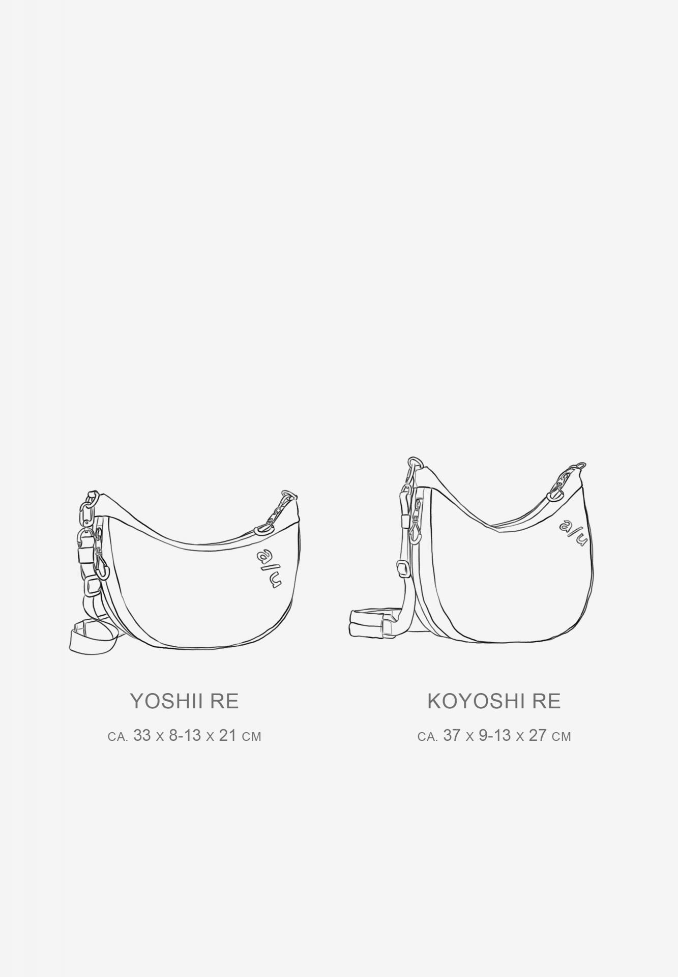 Aunts & Uncles Yoshii RE Halfmoon Bag Schwarz