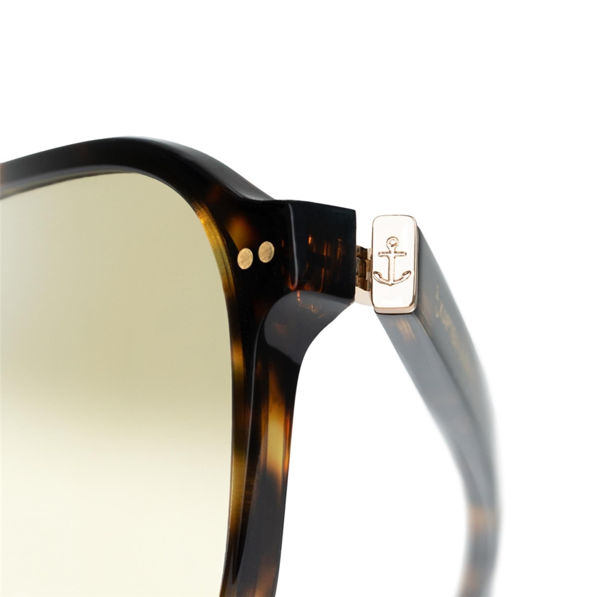 Kapten & Son Sonnenbrille Zurich Oversize Dark Tortoise Green