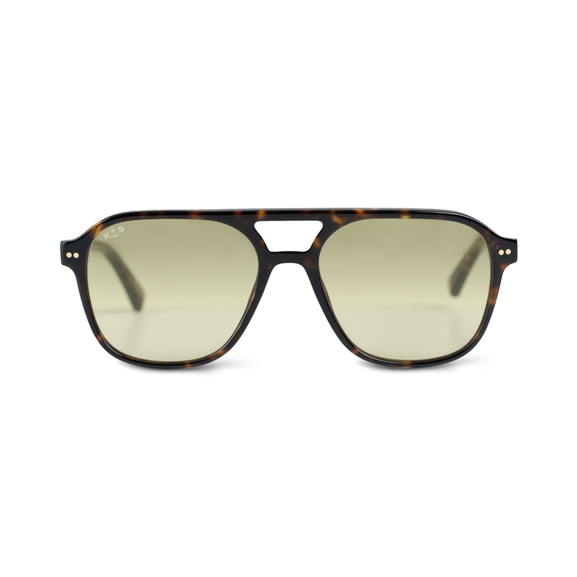 Kapten & Son Sonnenbrille Zurich Oversize Dark Tortoise Green