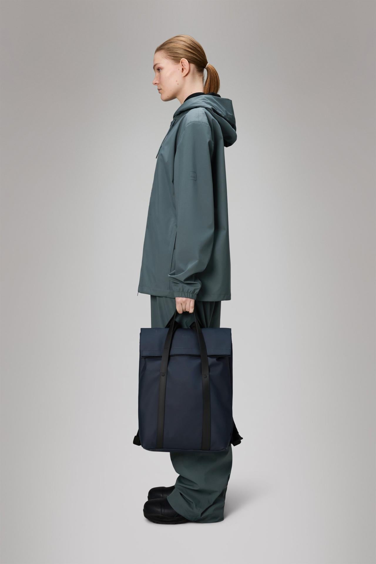 Rains Rucksack 2 Way Tote Rucksack W3 Navy