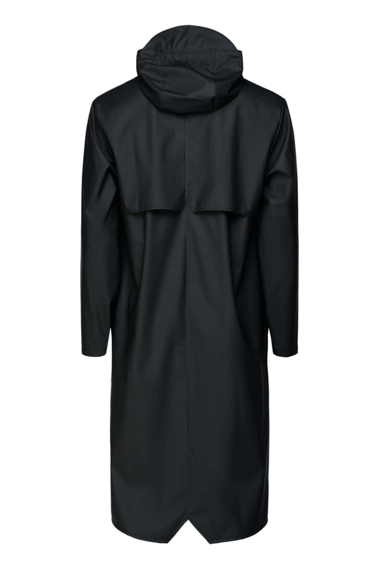 Rains Regenjacke Longer Jacket 1836 Black - Größe: XS/S