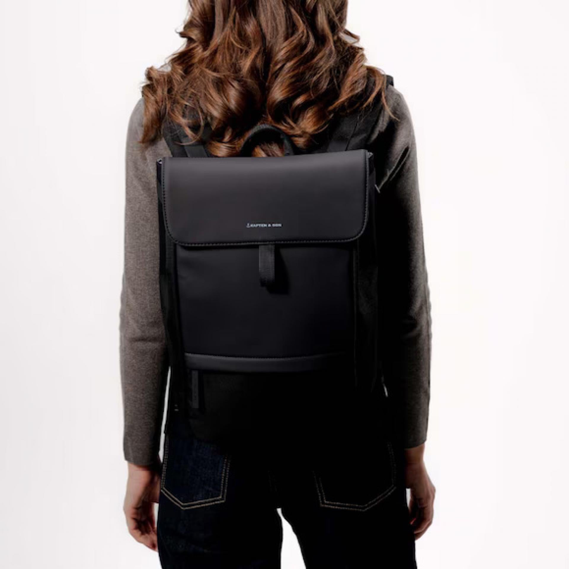 Kapten & Son Rucksack New FYN ALL BLACK