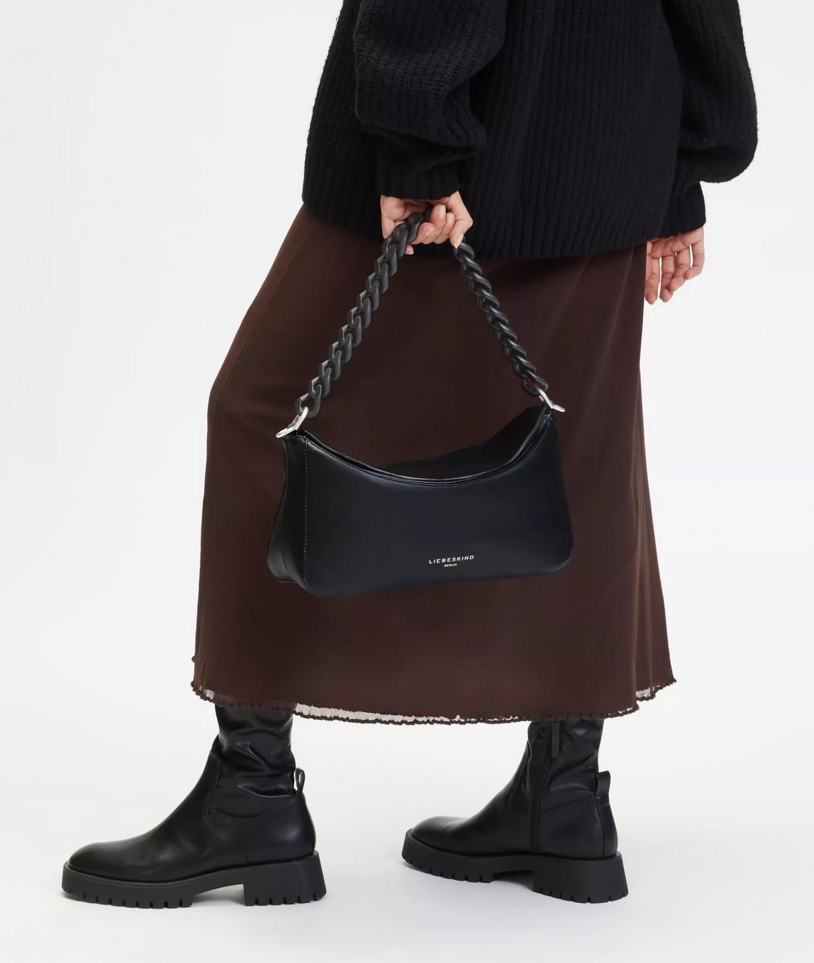 Liebeskind Berlin Schultergurts kurz STRAP 4 MILA CHAIN - Farbe: Schwarz