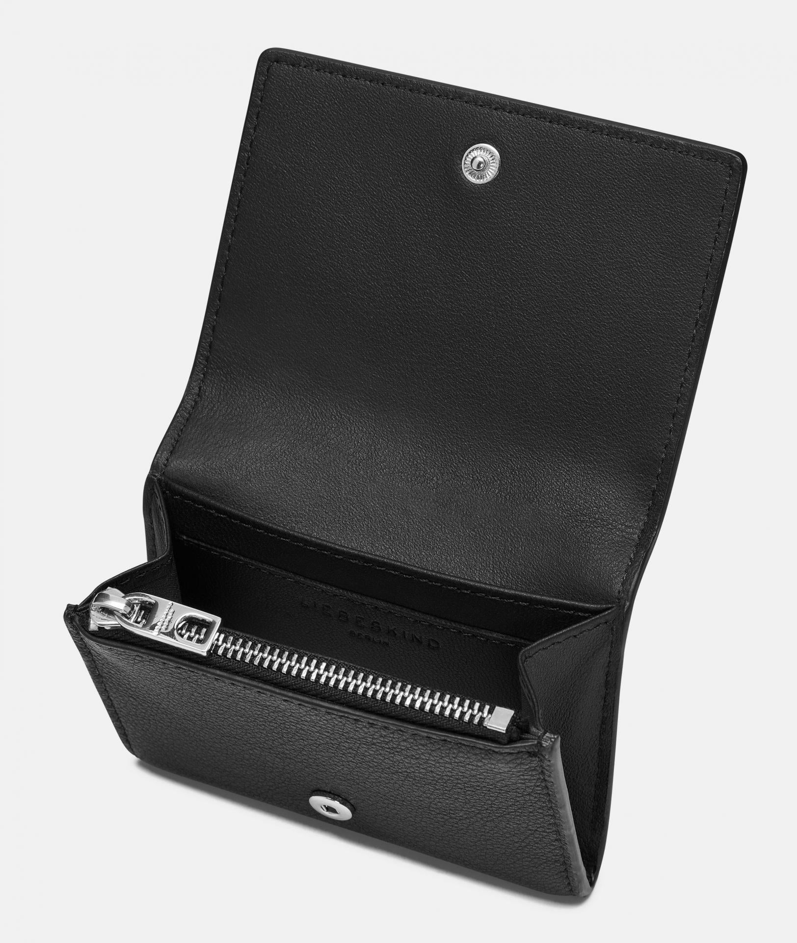 Liebeskind Berlin EZRA 2 CALF OPTIC GELDBEUTEL Leder Grau Schwarz