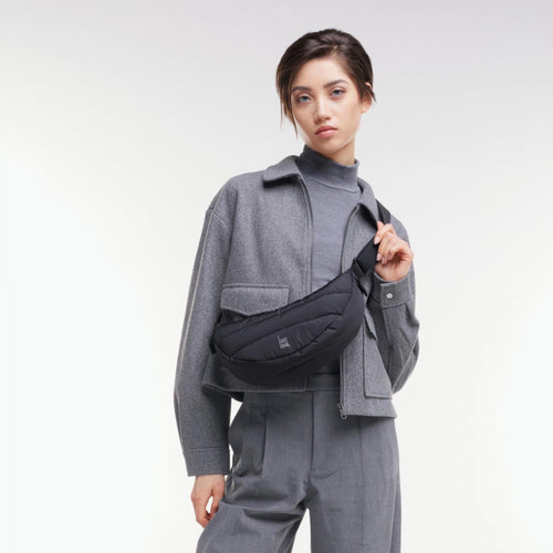 Got Bag PUFFER MOON BAG SMALL Monochrome Black