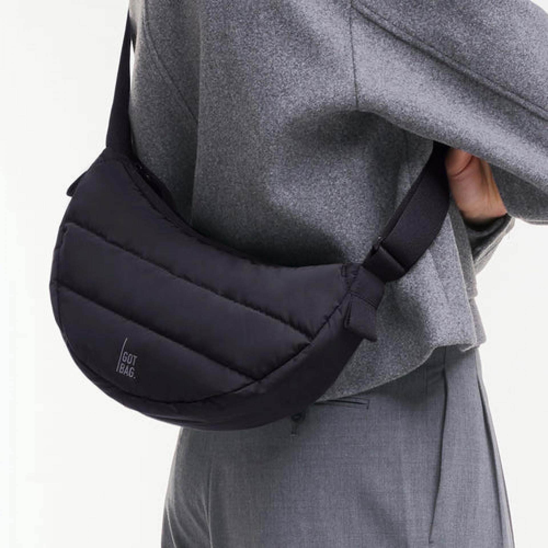 Got Bag PUFFER MOON BAG SMALL Monochrome Black