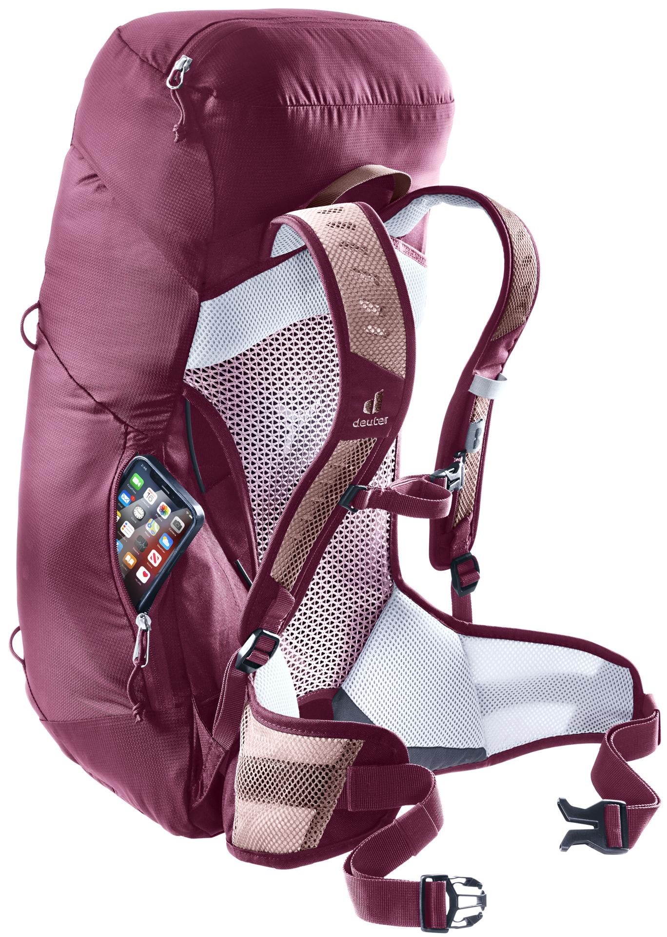 Deuter AC Lite 22 SL Wanderrucksack Farbe ashrose-cassis