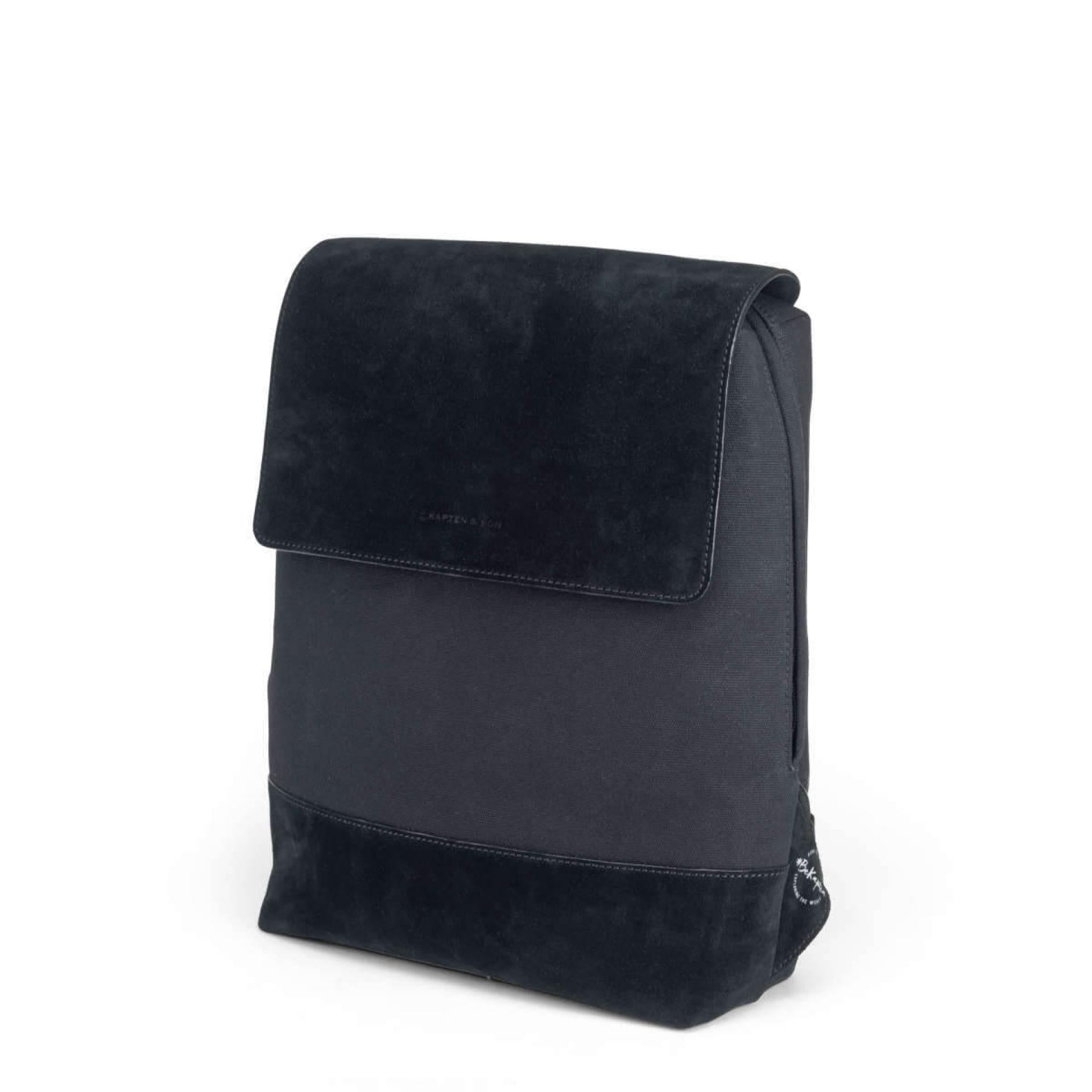 Black suede rucksack 2025