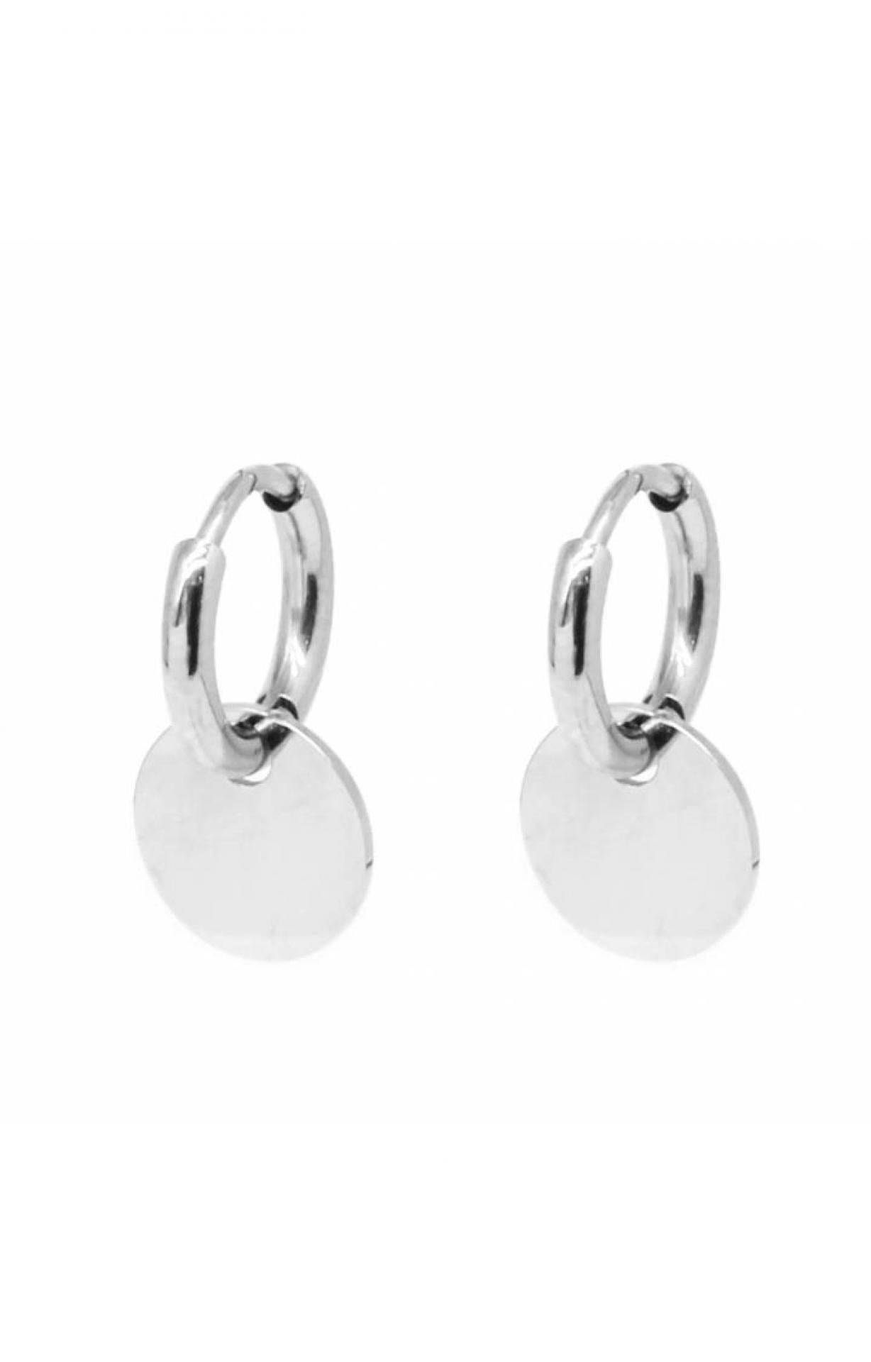 Ohrringe Plättchen Silber
