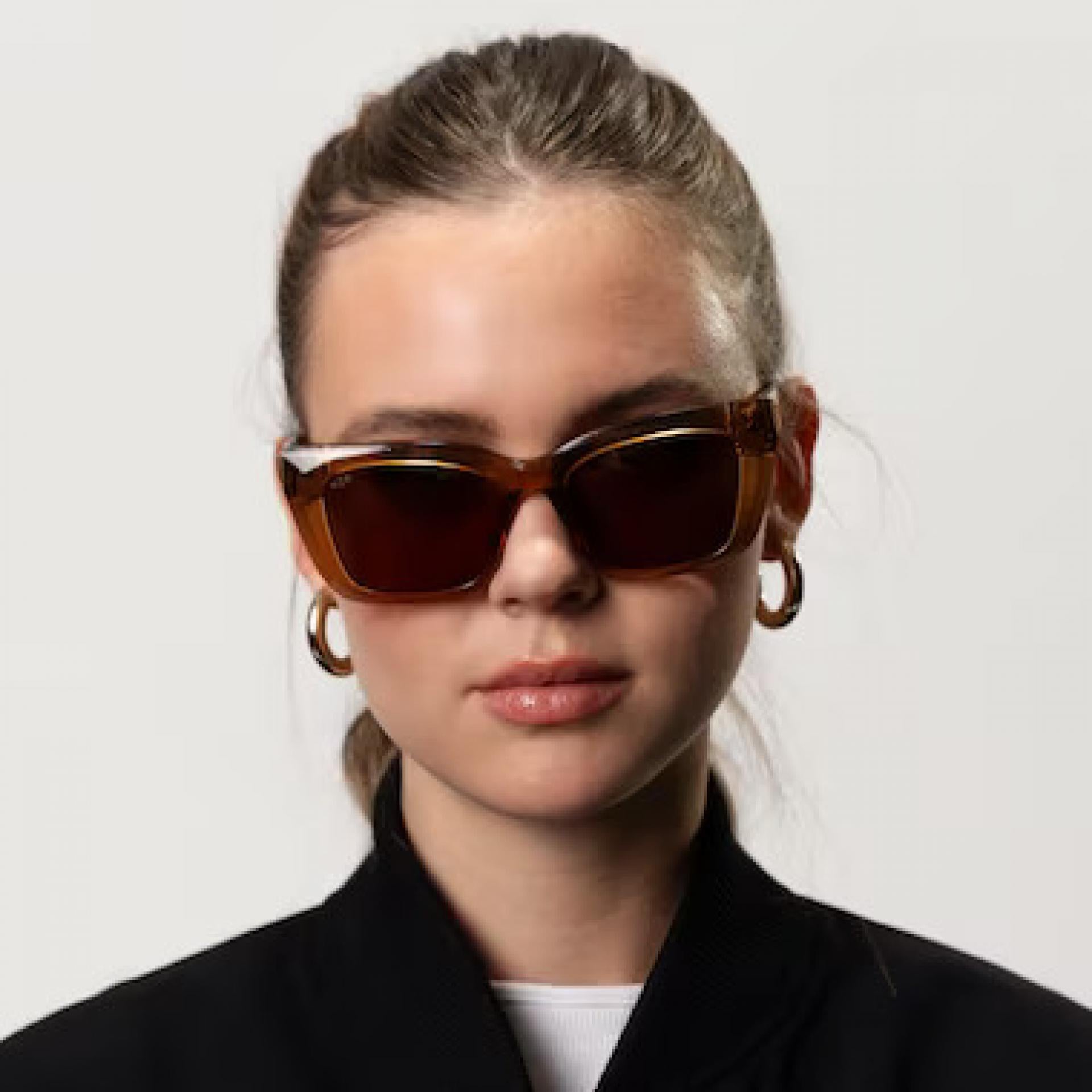 Kapten & Son Sonnenbrille Cassis Transparent Caramel Brown
