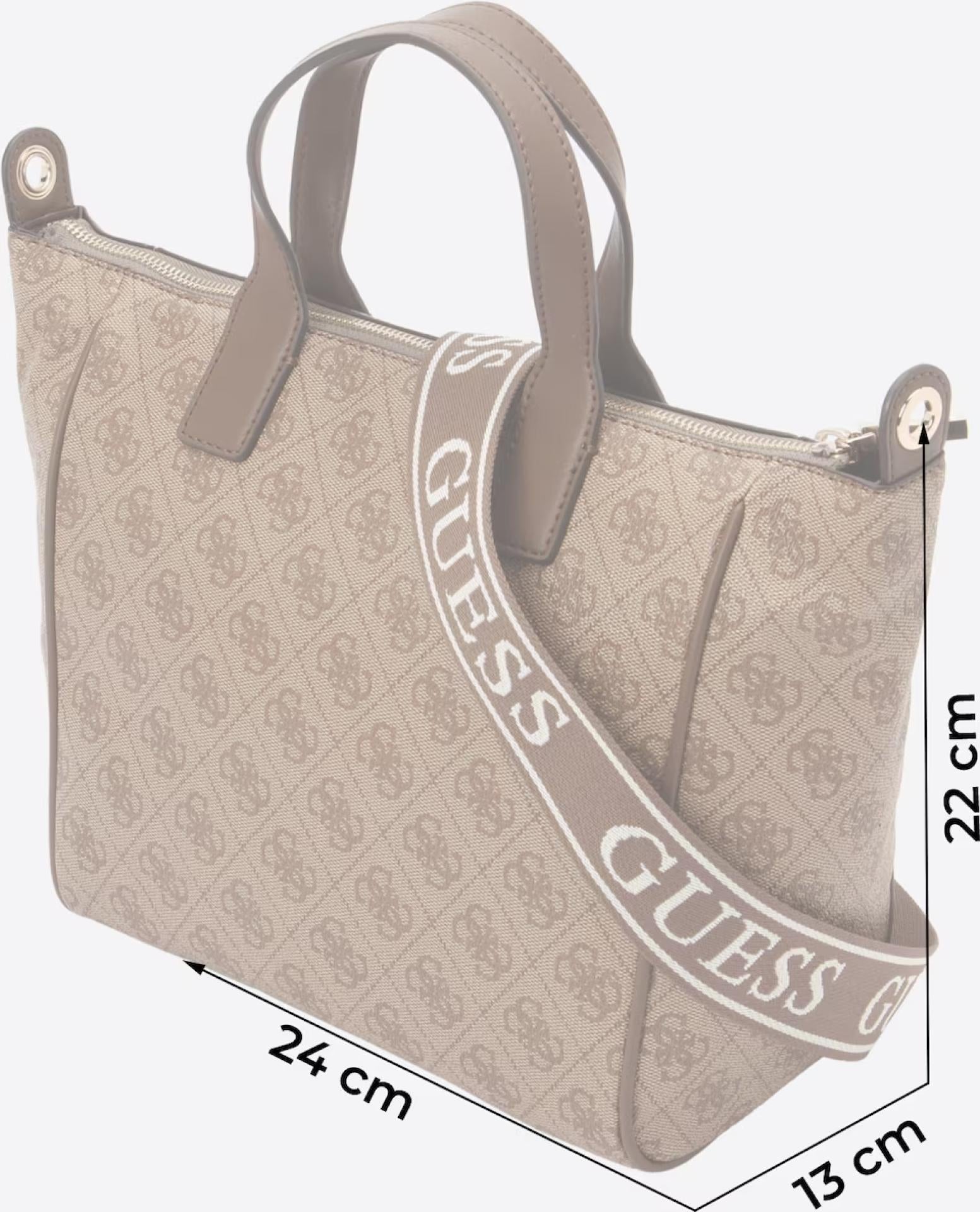 Guess FOLLIE SMALL TOTE Latte Logo Shopper mit Logo-Print