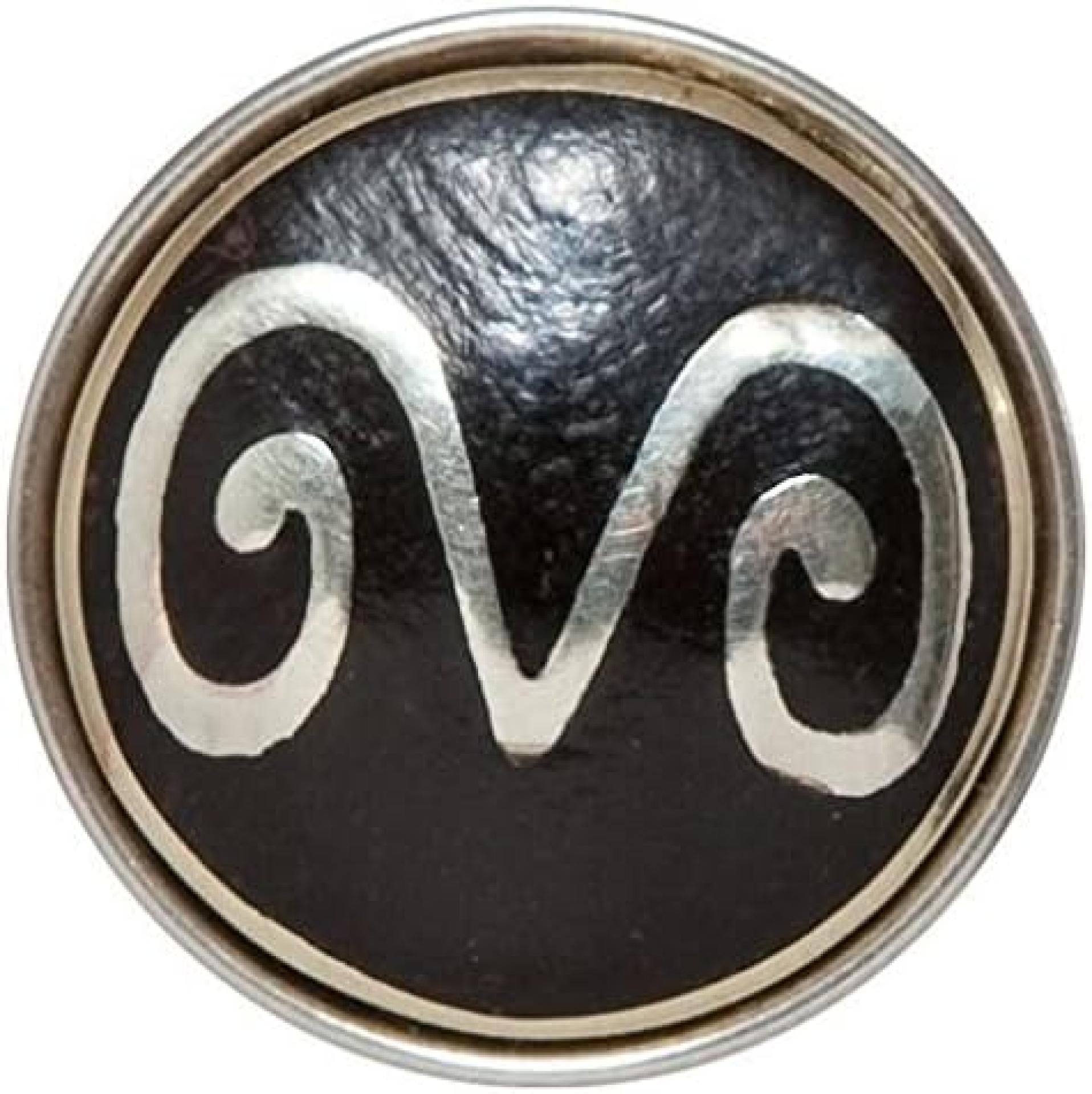 Noosa Amsterdam Chunk - Variante: Sternzeichen Widder schwarz Aries