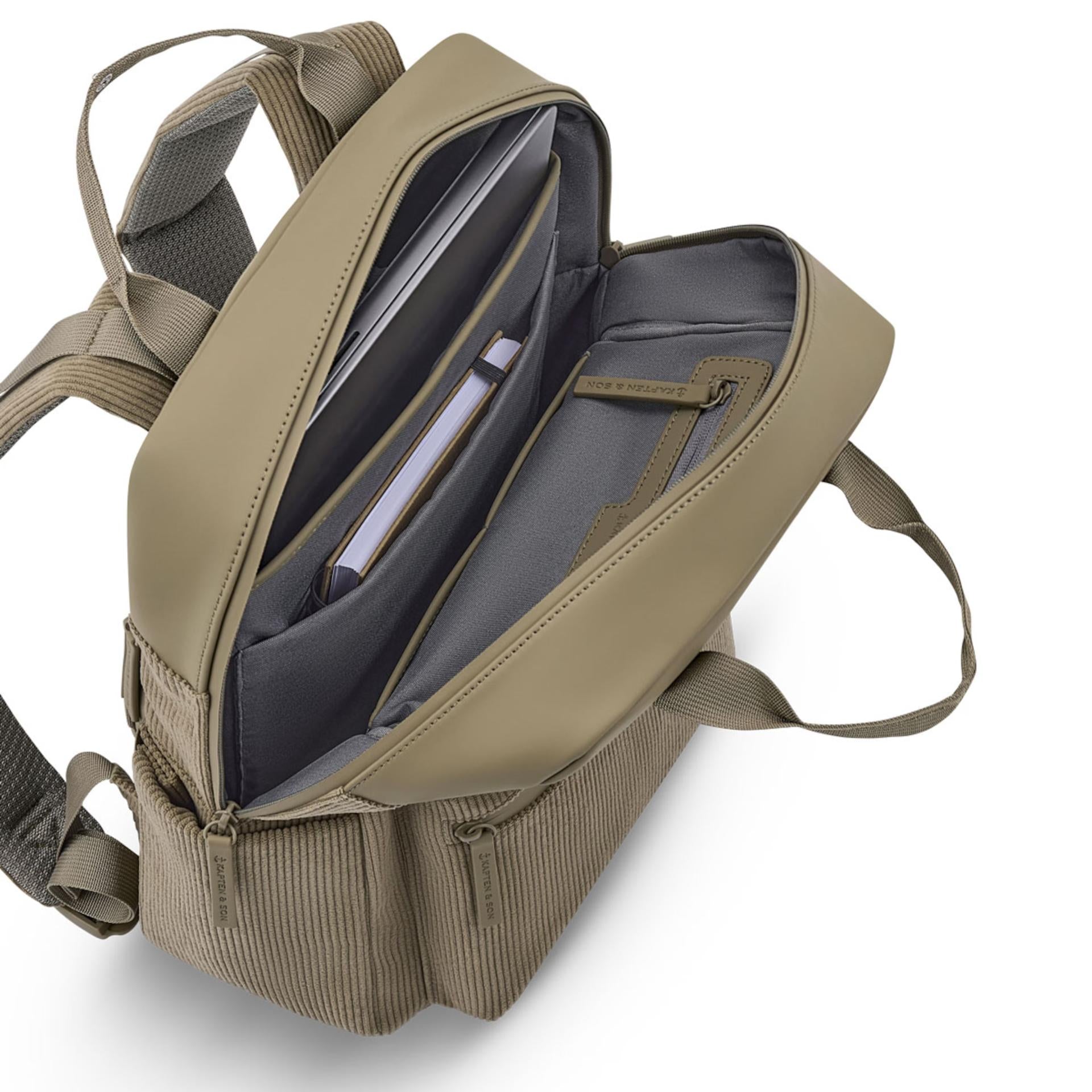 Kapten& Son Bergen Pro Rucksack Cord Dusty Khaki
