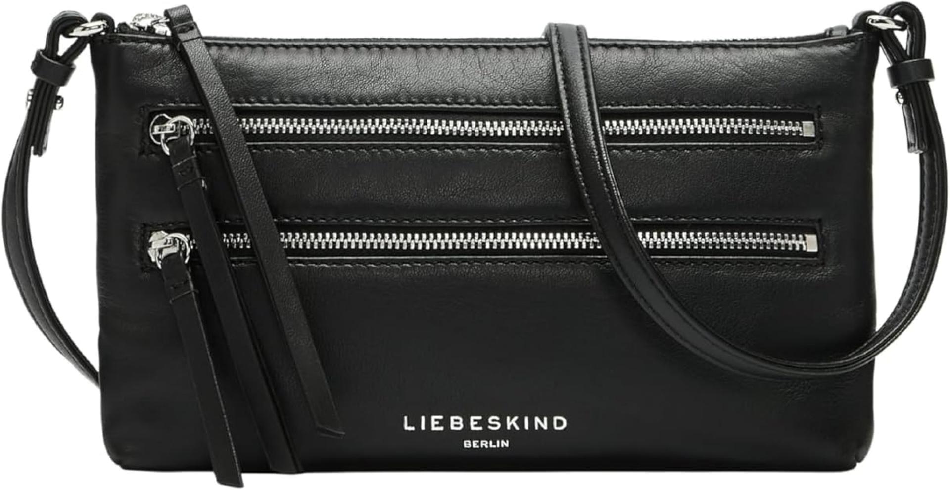 Liebeskind Zena Crossbody S zartes Glatt Leder Schwarz