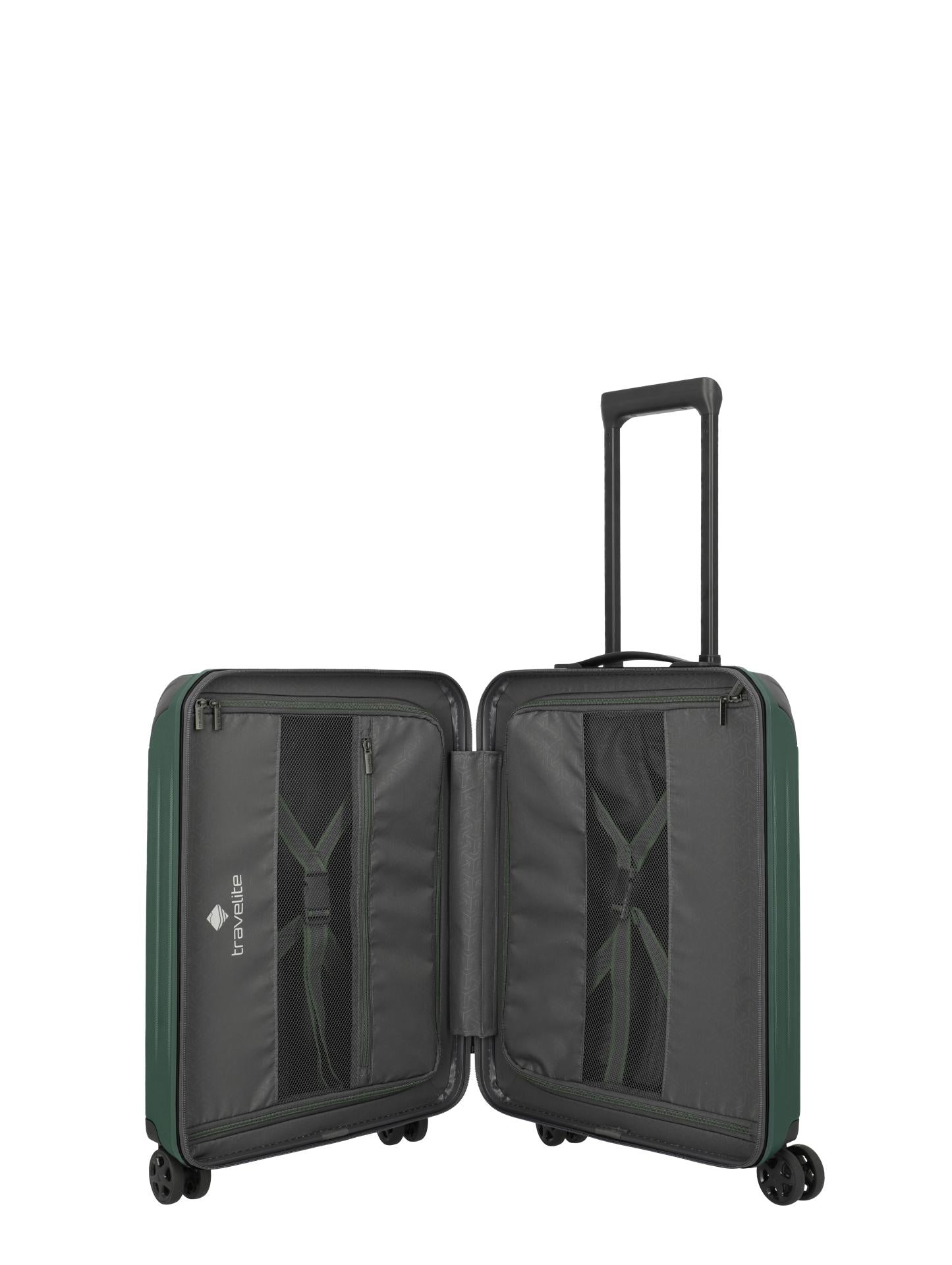 Travelite DYNAMIIC 4-Rad Hartschalen Trolley S grün