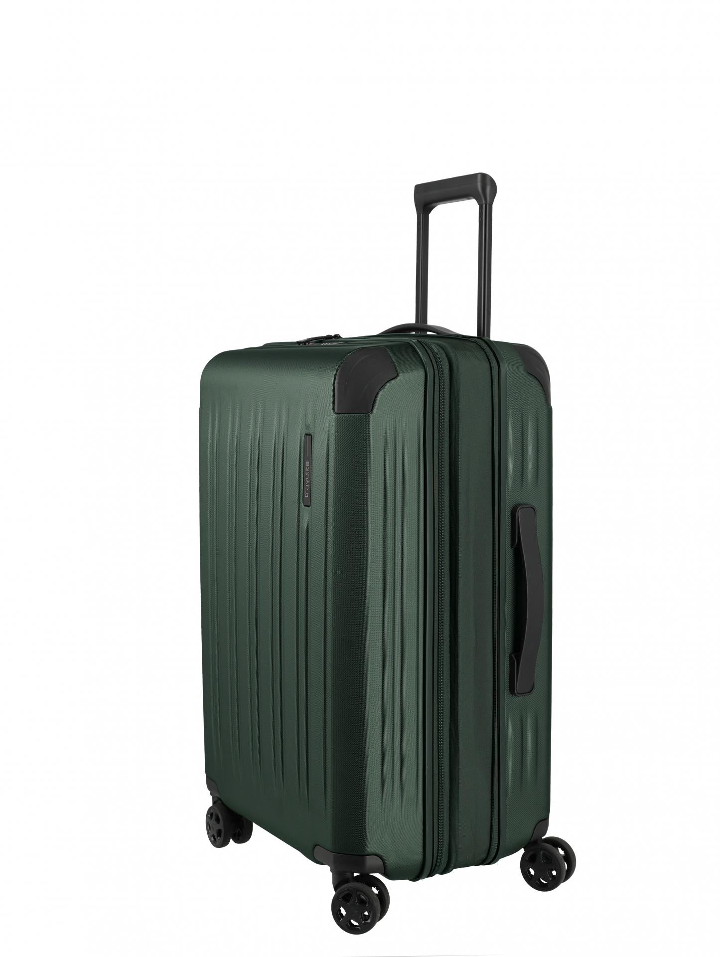 Travelite DYNAMIIC 4-Rad Hartschalen Trolley M erweiterbar grün