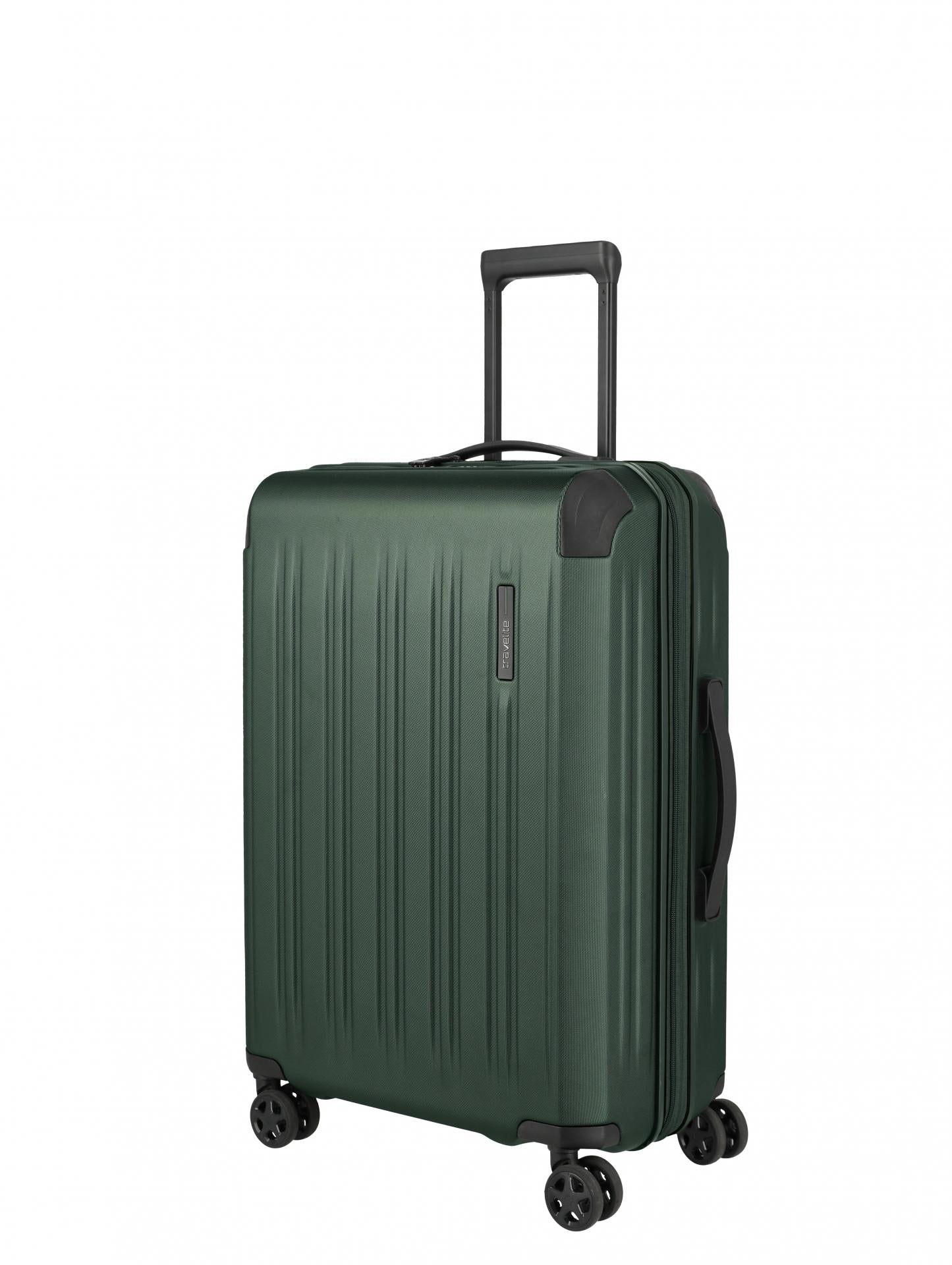 Travelite DYNAMIIC 4-Rad Hartschalen Trolley M erweiterbar grün