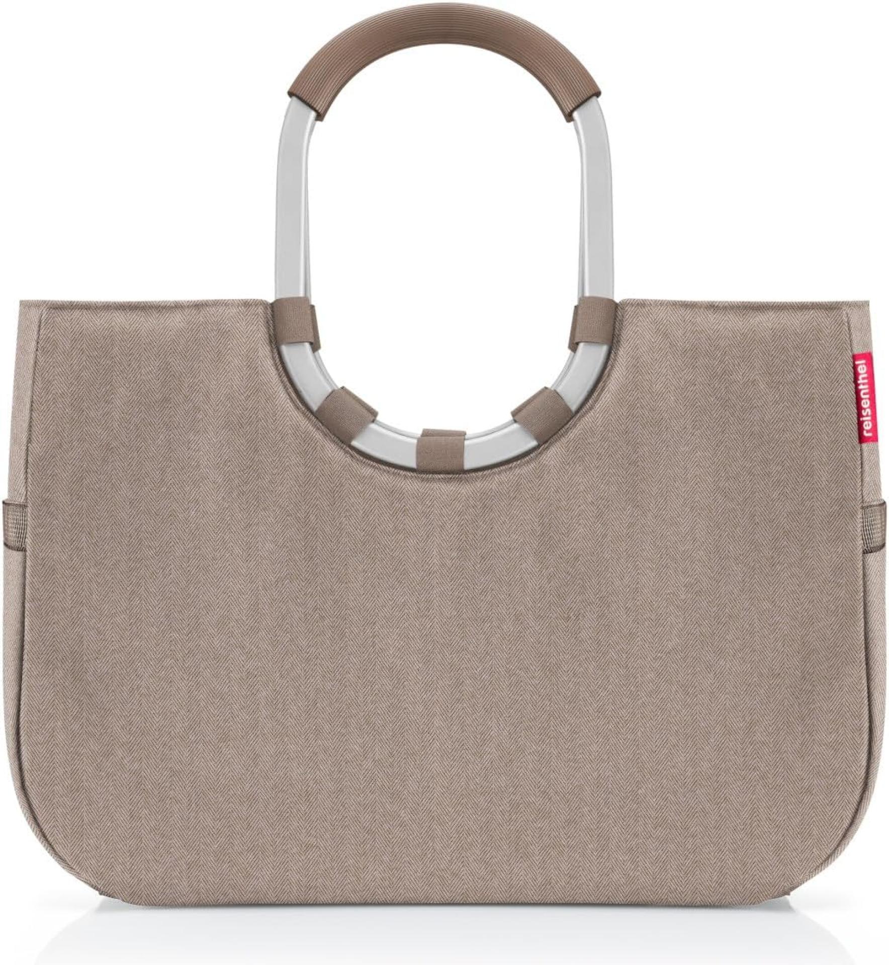 Reisenthel Einkaufskorb loopshopper L Kunstfaser herringbone mokka (OR6054)