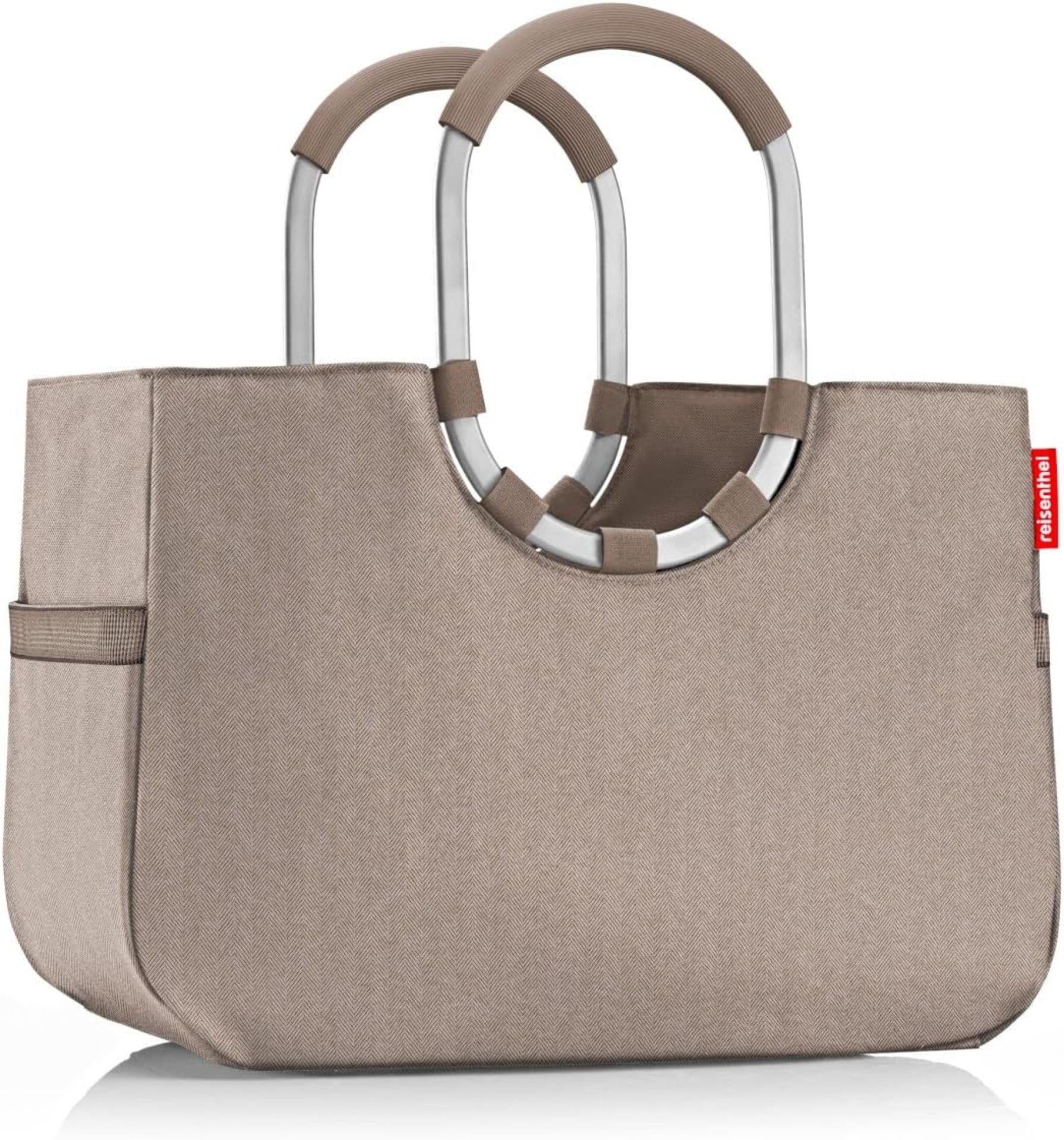 Reisenthel Einkaufskorb loopshopper L Kunstfaser herringbone mokka (OR6054)