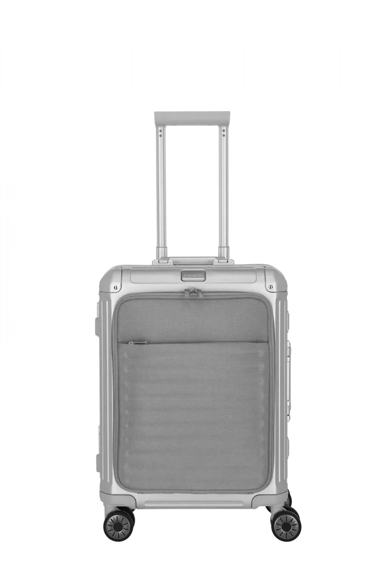 TRAVELITE NEXT 4w Trolley S mit Vortasche - Variante: Silber