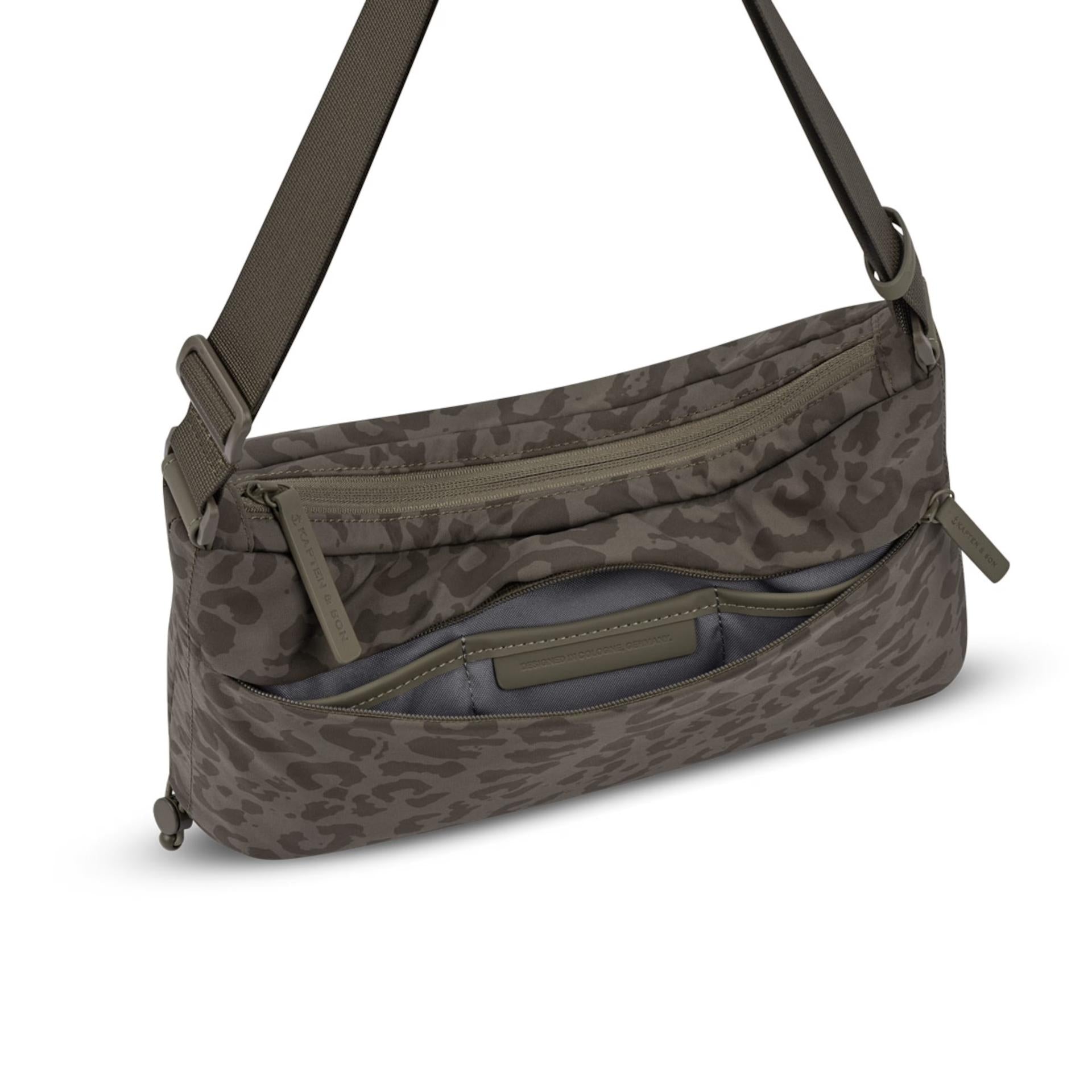 Kapten and Son Umhängetasche Skara Smal Leo dark braun