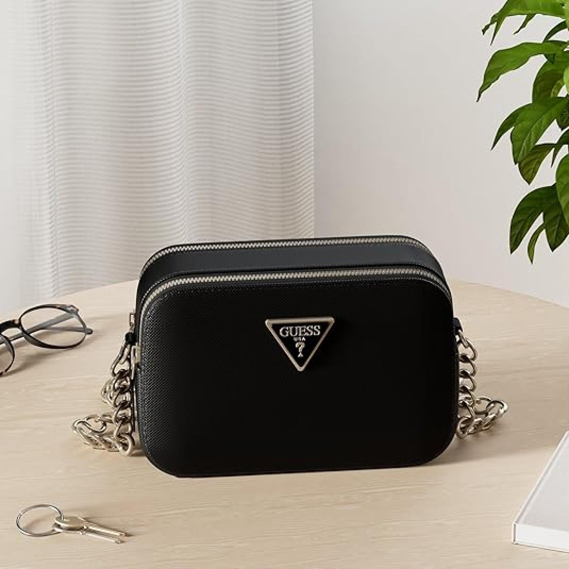 Guess Noelle Crossbody Camera Bag Black