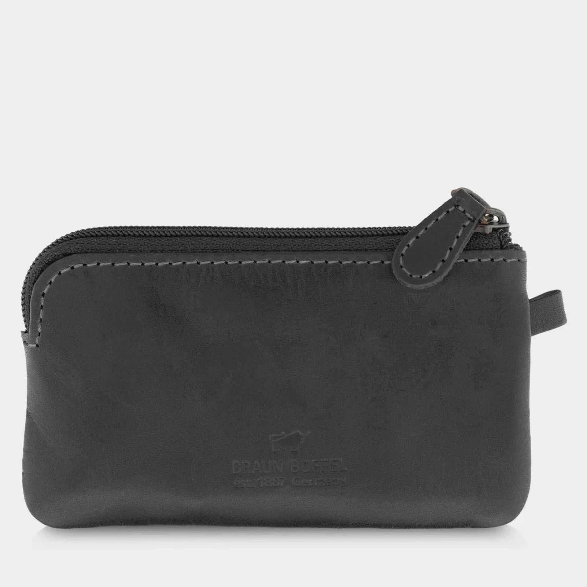 Braun Büffel Schlüsseletui Arezzo 11,5 x 6,5 x 1,2cm schwarz