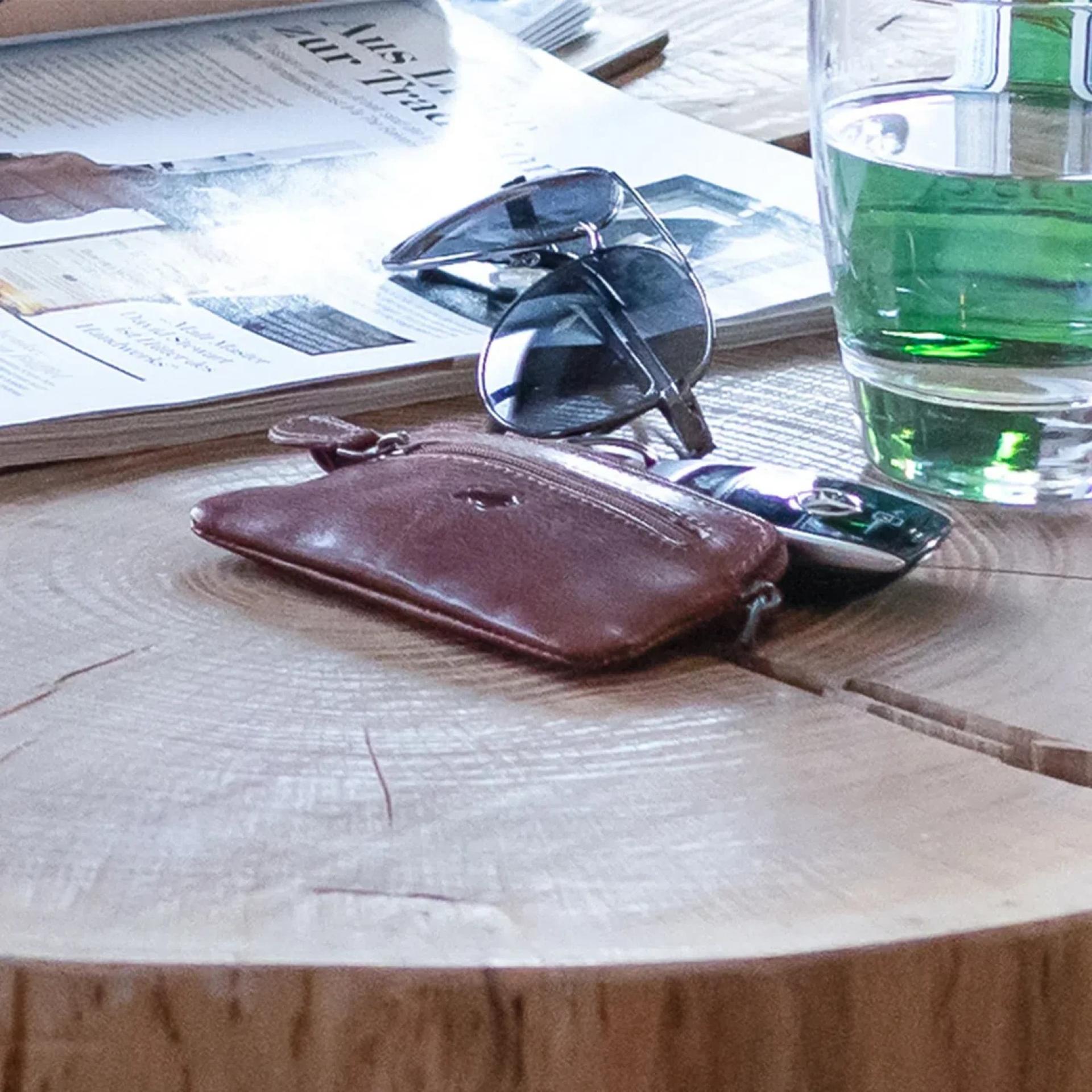 Braun Büffel Schlüsseletui Arezzo 11,5 x 6,5 x 1,2cm schwarz