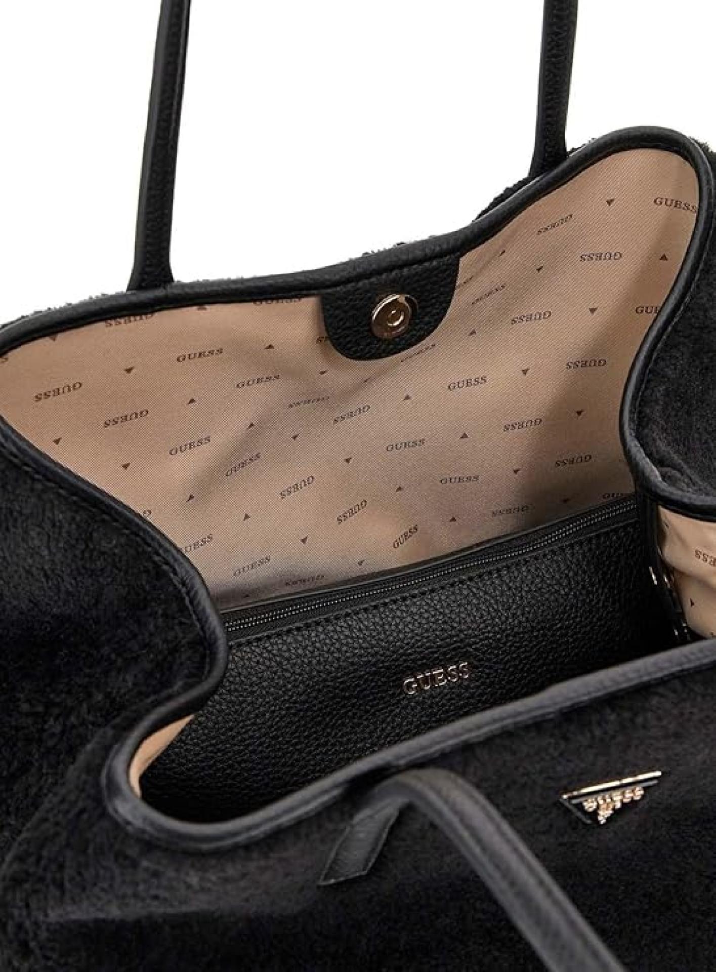 Guess VICTTORIA LARGE 2 IN 1 TOTE Black