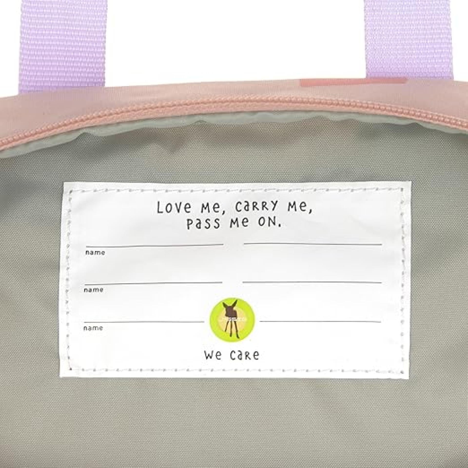 LÄSSIG Kinderrucksack mit Brustgurt Kindergartentasche Kindergartenrucksack 28 cm, 7 Liter, 3 Jahre/Mini Square Backpack Pattern Party rosa