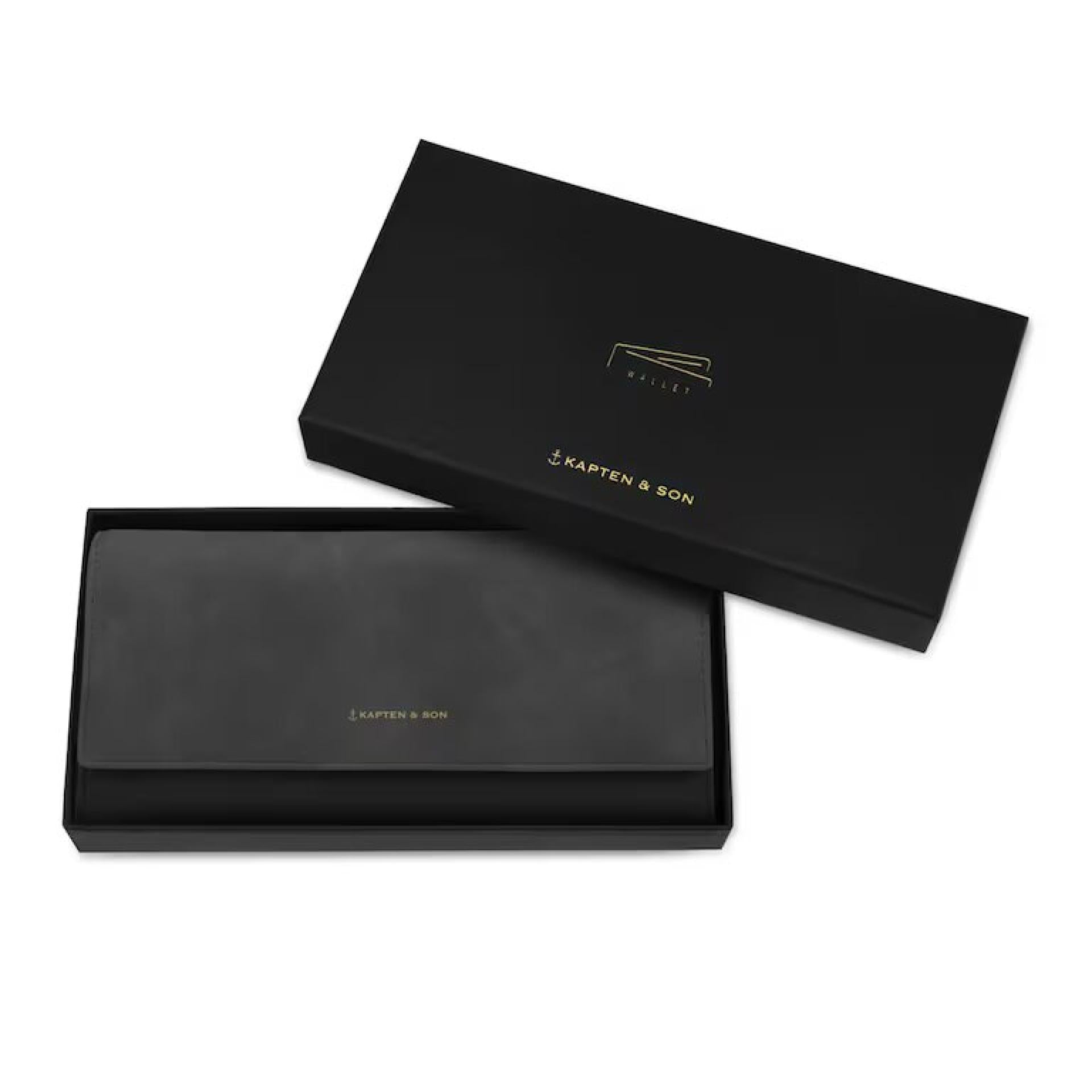 Kapten & Son Geldbörse Triomphe All Black